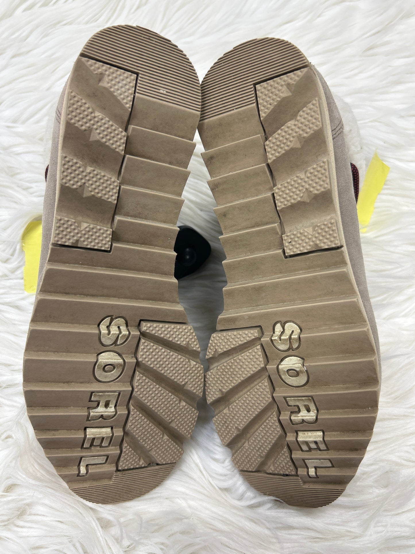 Boots Snow By Sorel In Tan, Size:7.5