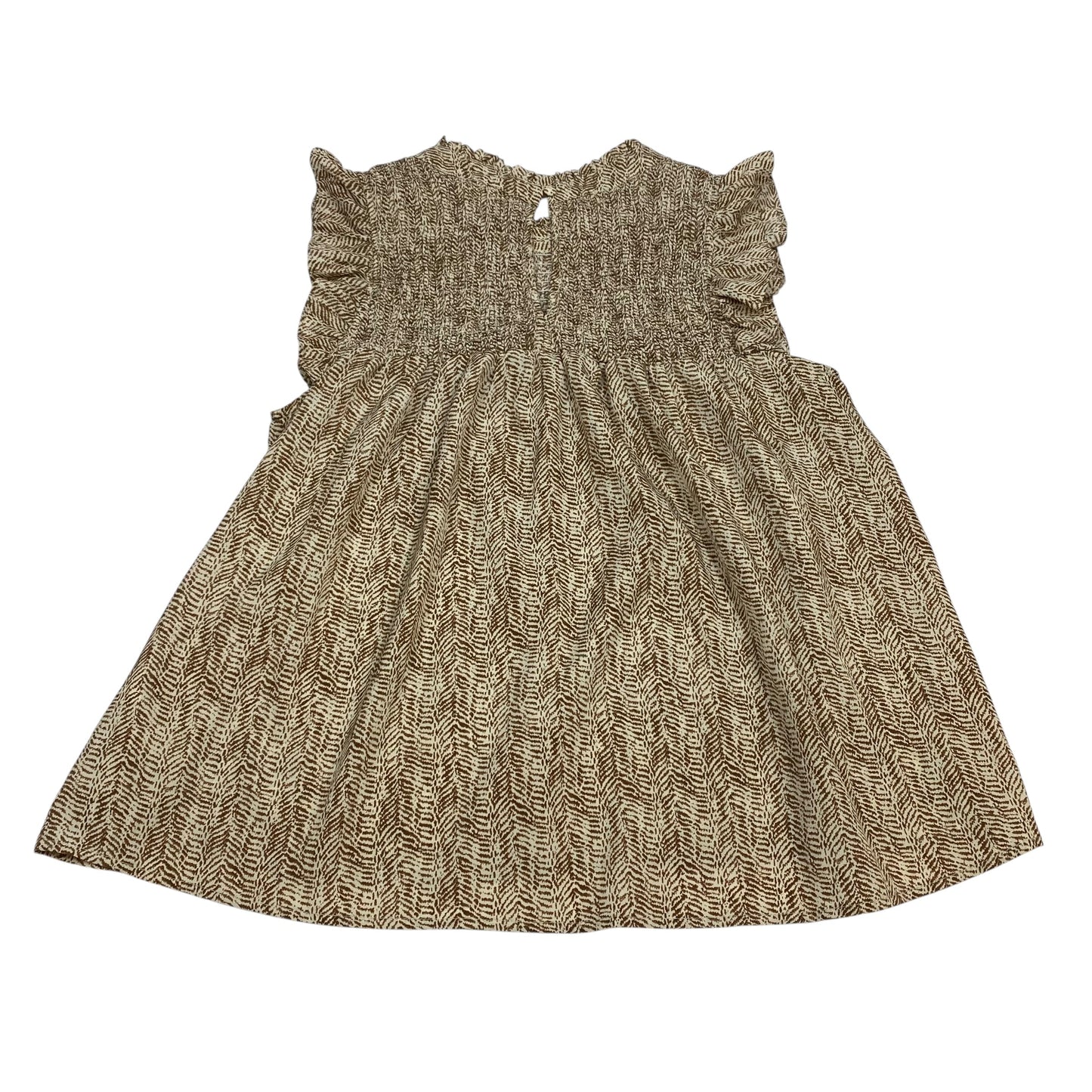 Top Sleeveless By Thml In Brown, Size:M