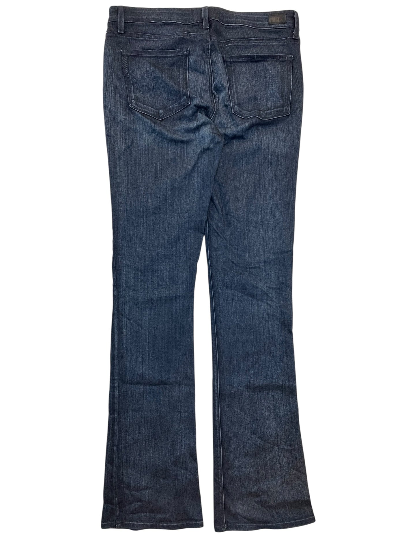 Jeans Flared By Paige In Blue Denim, Size:14