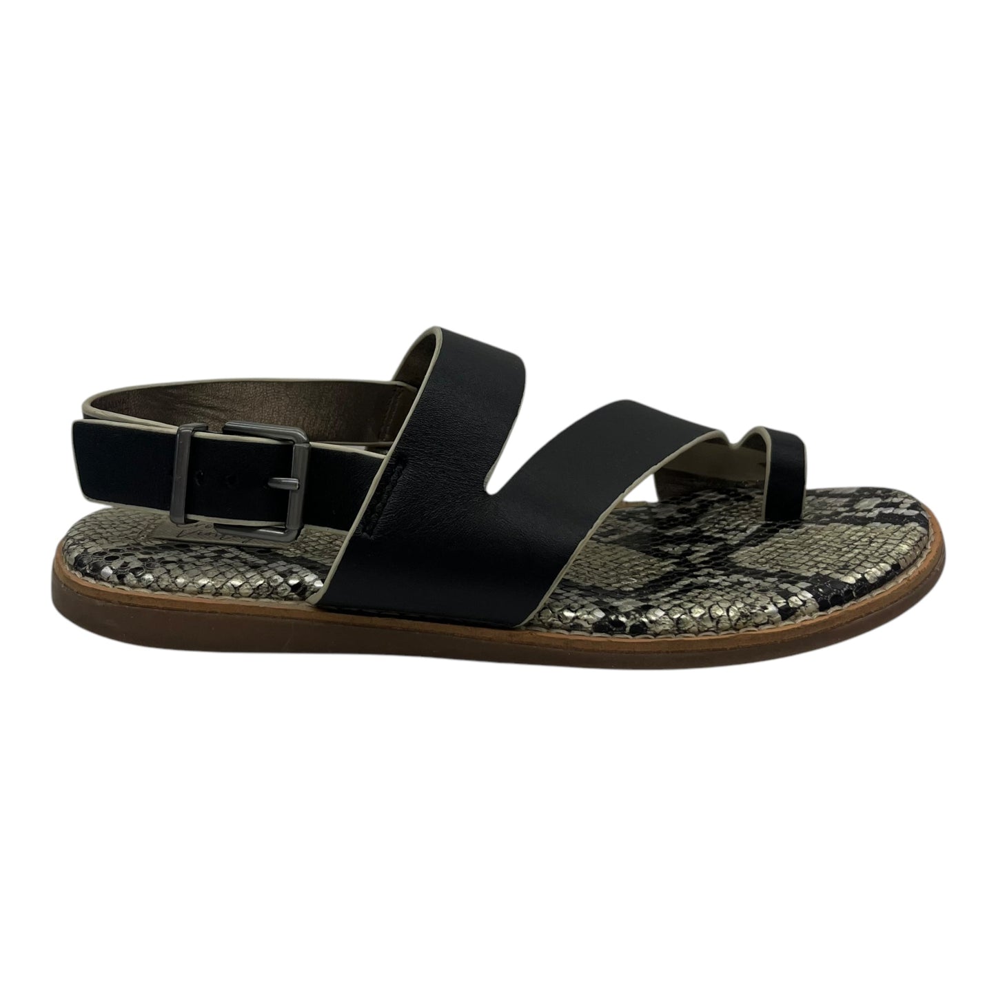 Sandals Flats By Crown Vintage In Black, Size:6.5