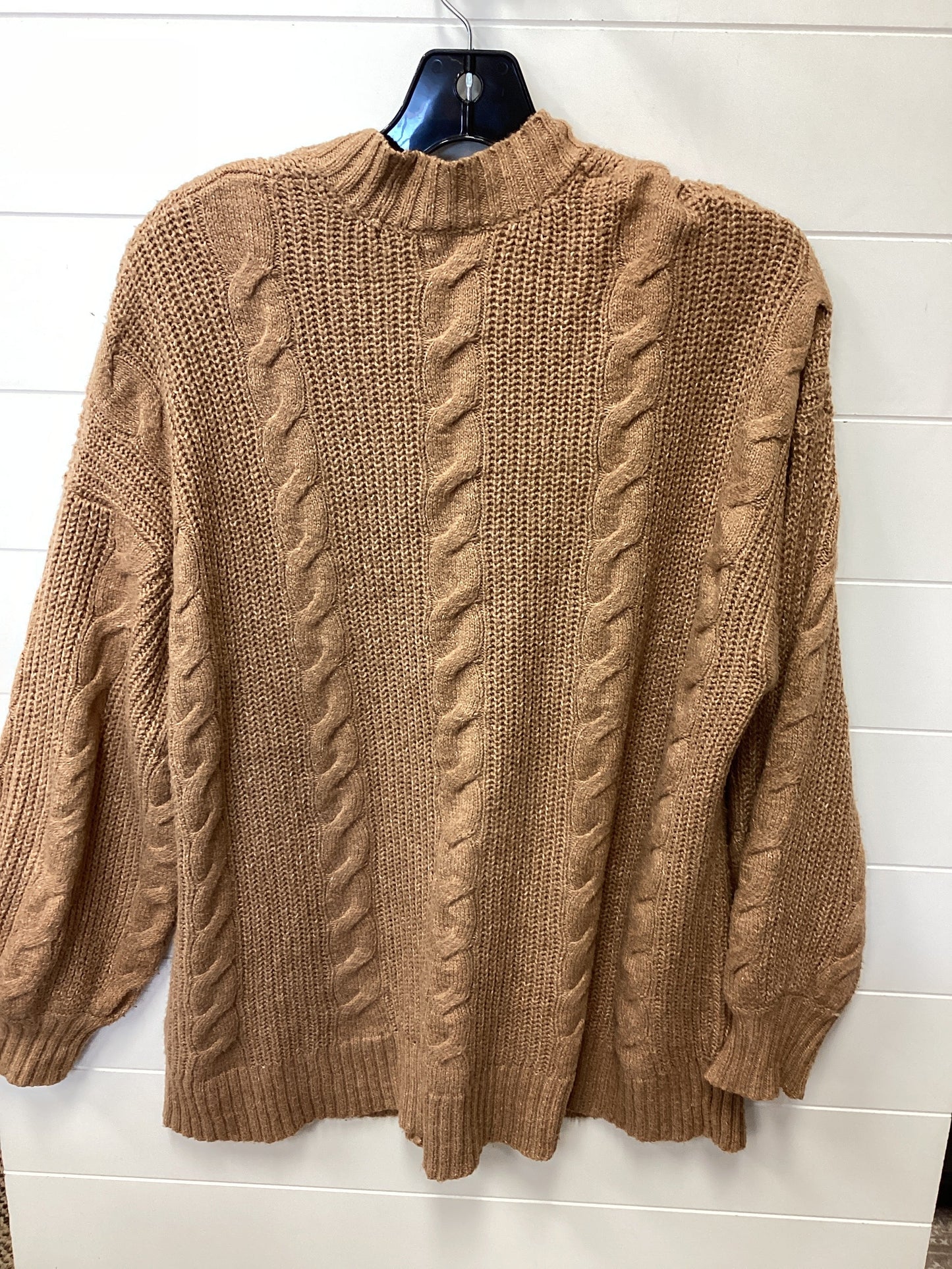 Sweater Cardigan By American Eagle In Tan, Size:M