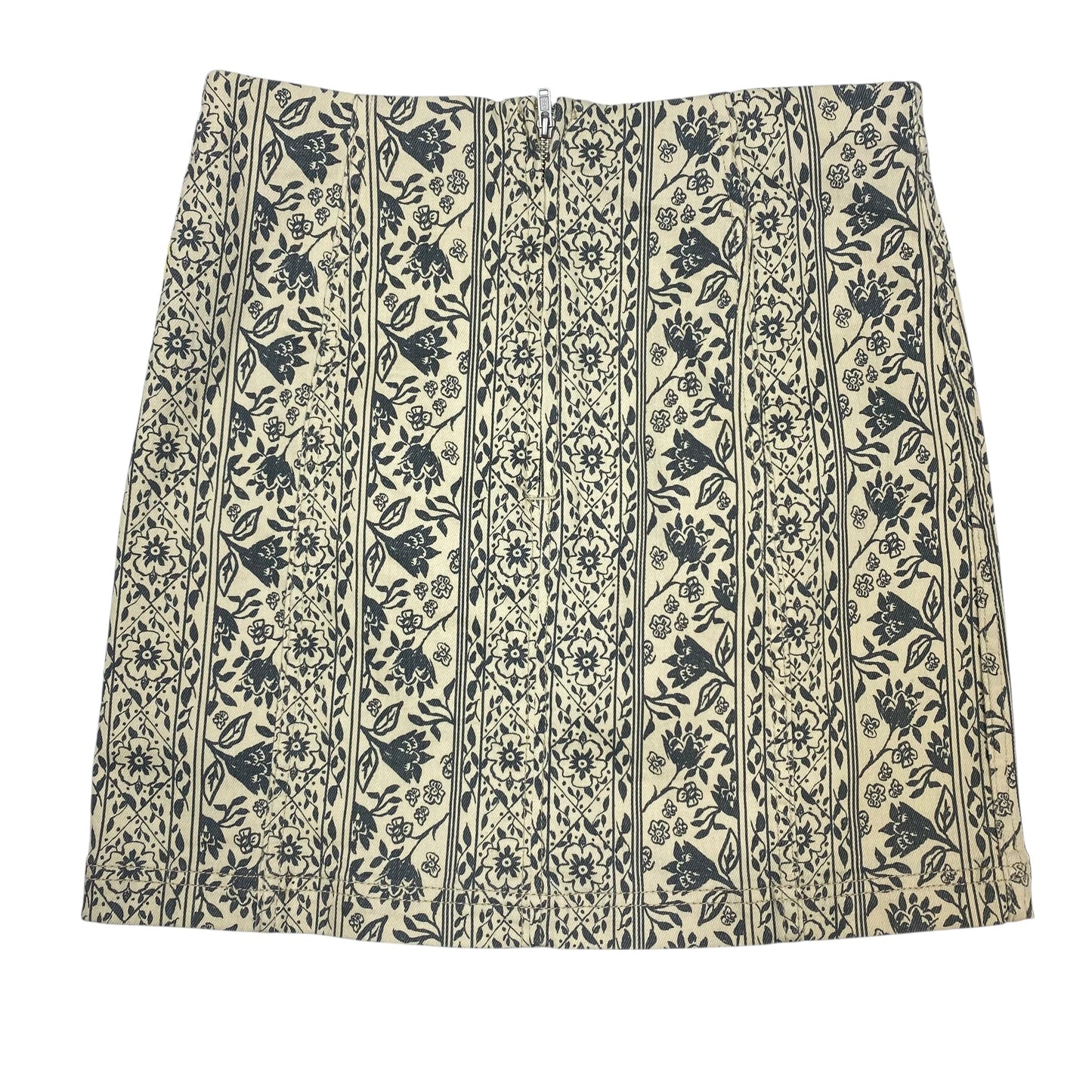 Skirt Mini & Short By Free People In Cream & Grey, Size:S