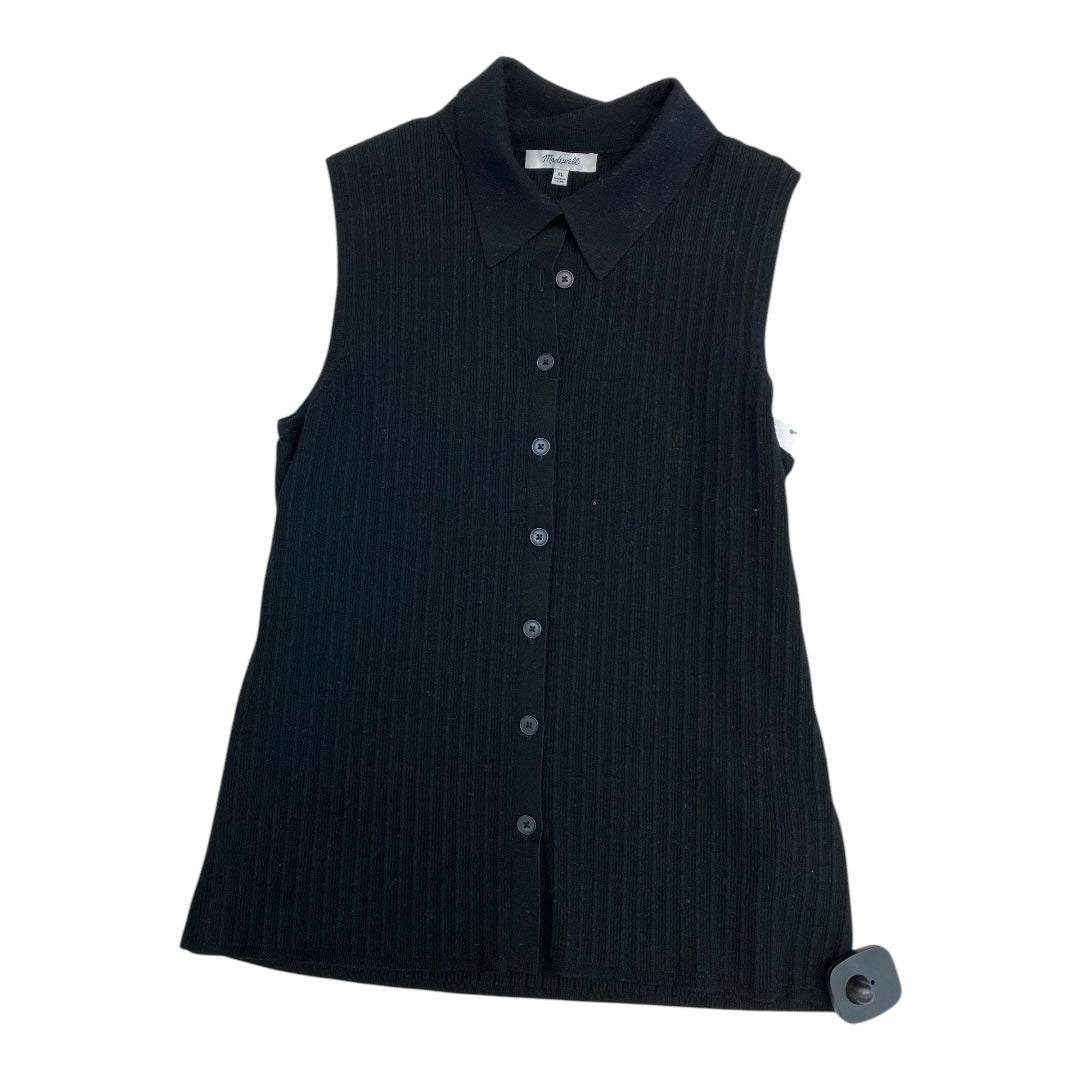 Top Sleeveless By Madewell In Black, Size:Xl