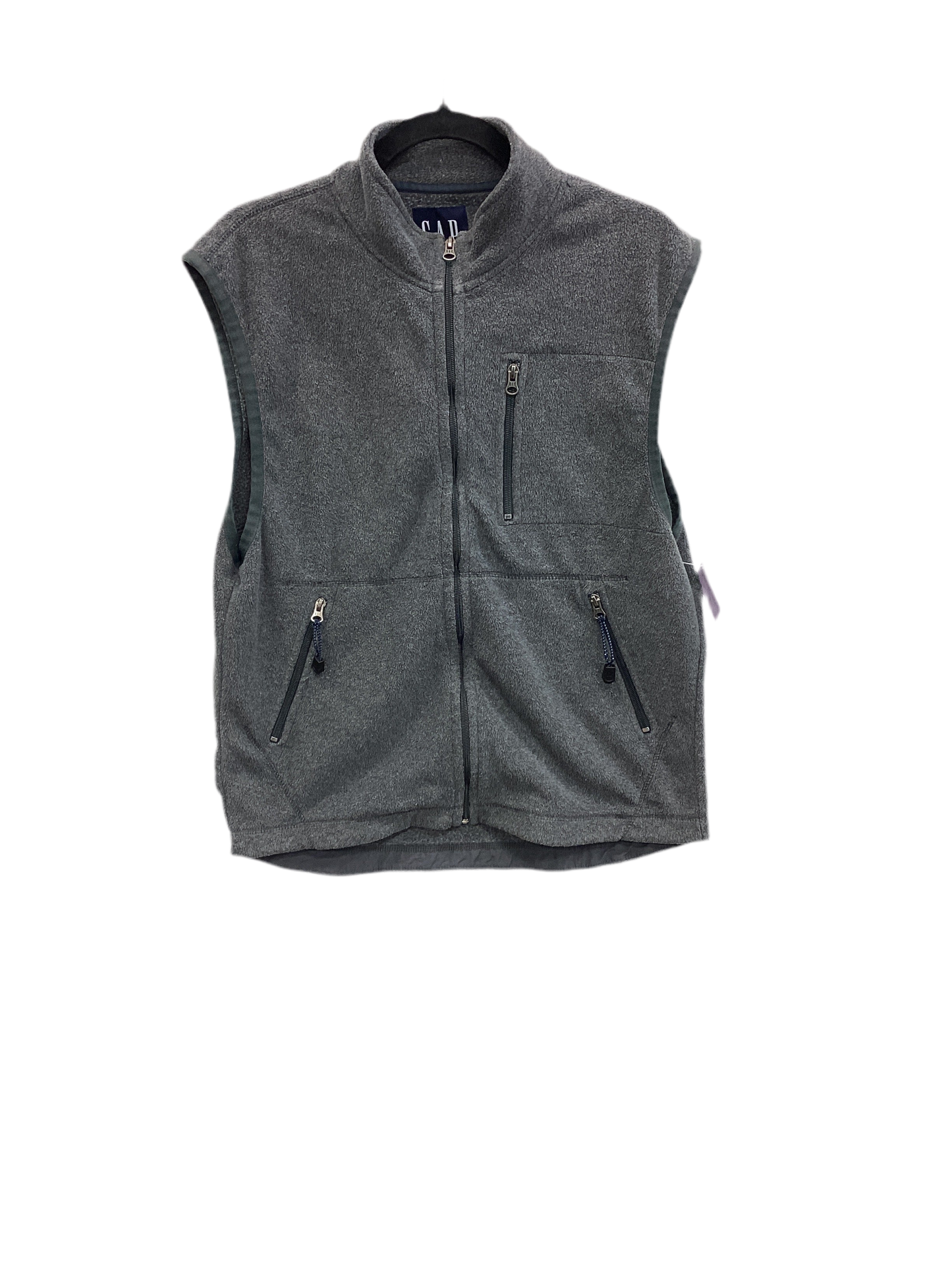 Vest Fleece By Gap In Grey, Size:L