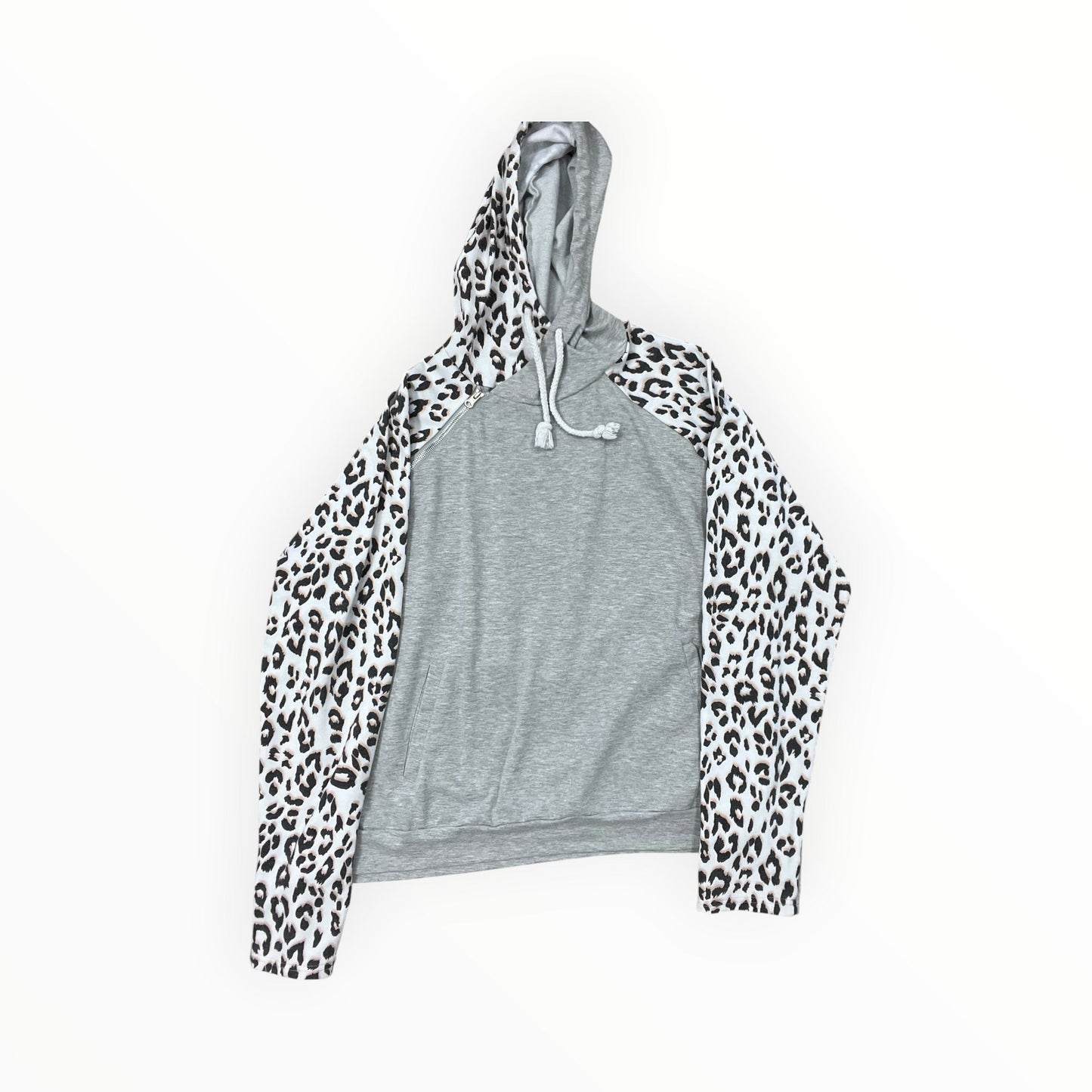 Sweatshirt Hoodie By Clothes Mentor In Animal Print, Size:2X
