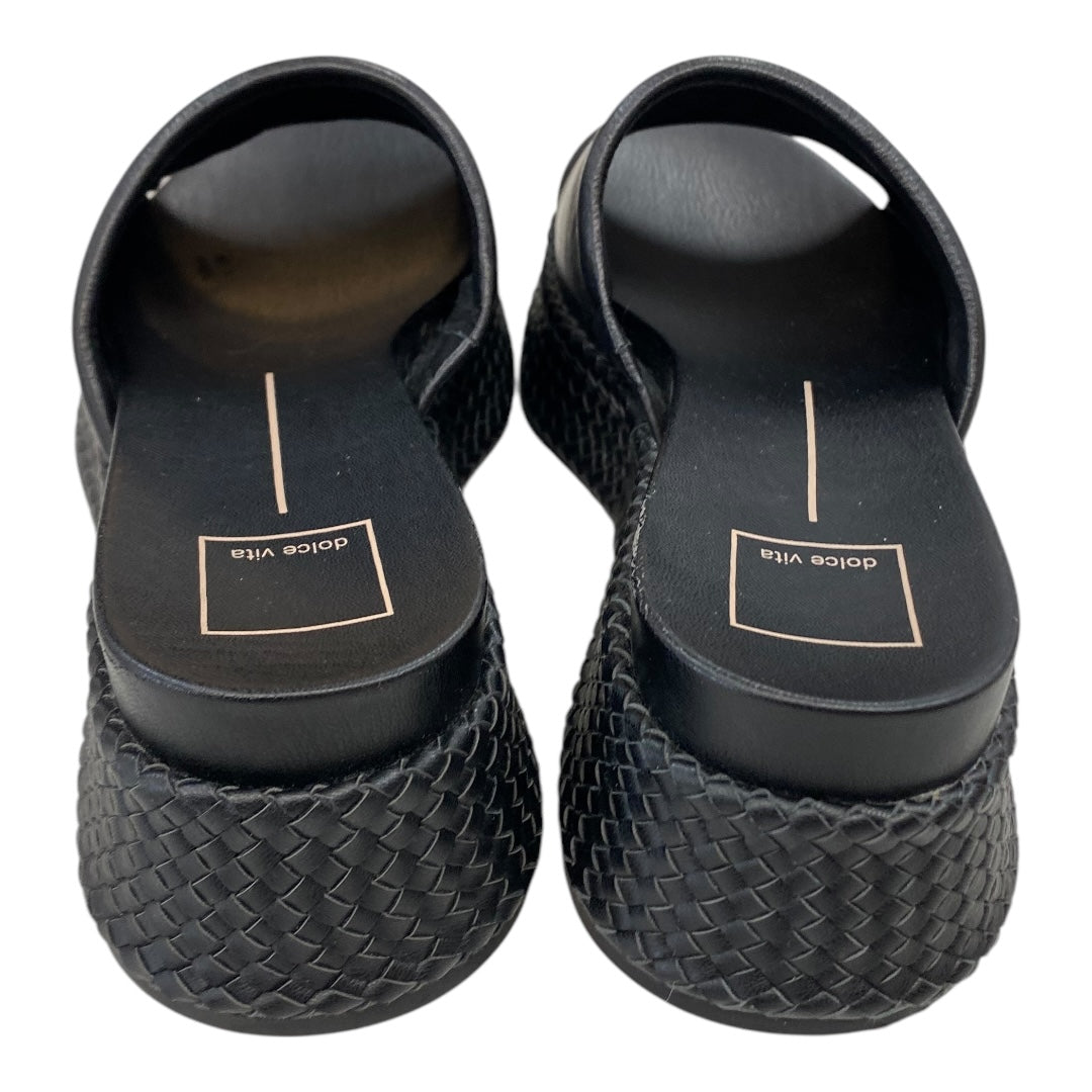Sandals Flats By Dolce Vita In Black, Size:8.5