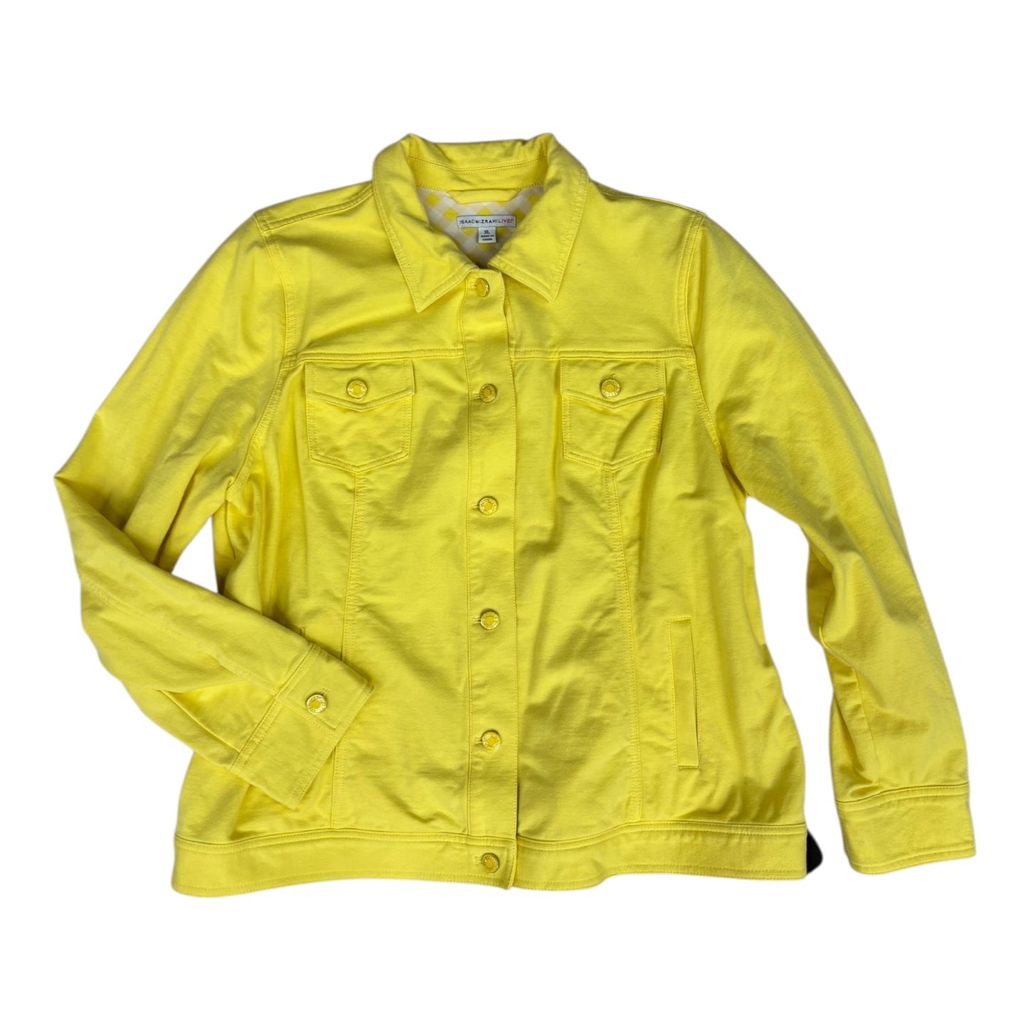 Jacket Other By Isaac Mizrahi Live Qvc In Yellow, Size:Xl