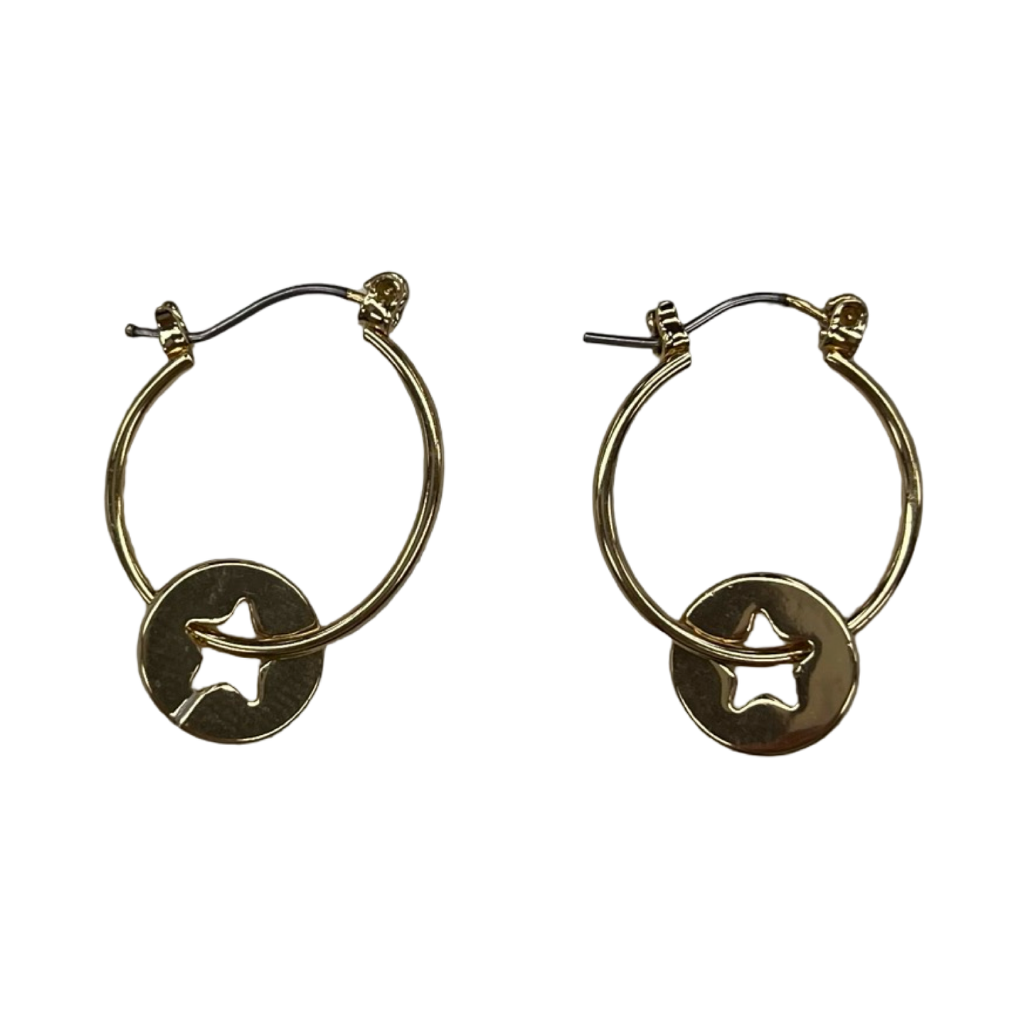 Earrings Hoop By Clothes Mentor In Gold