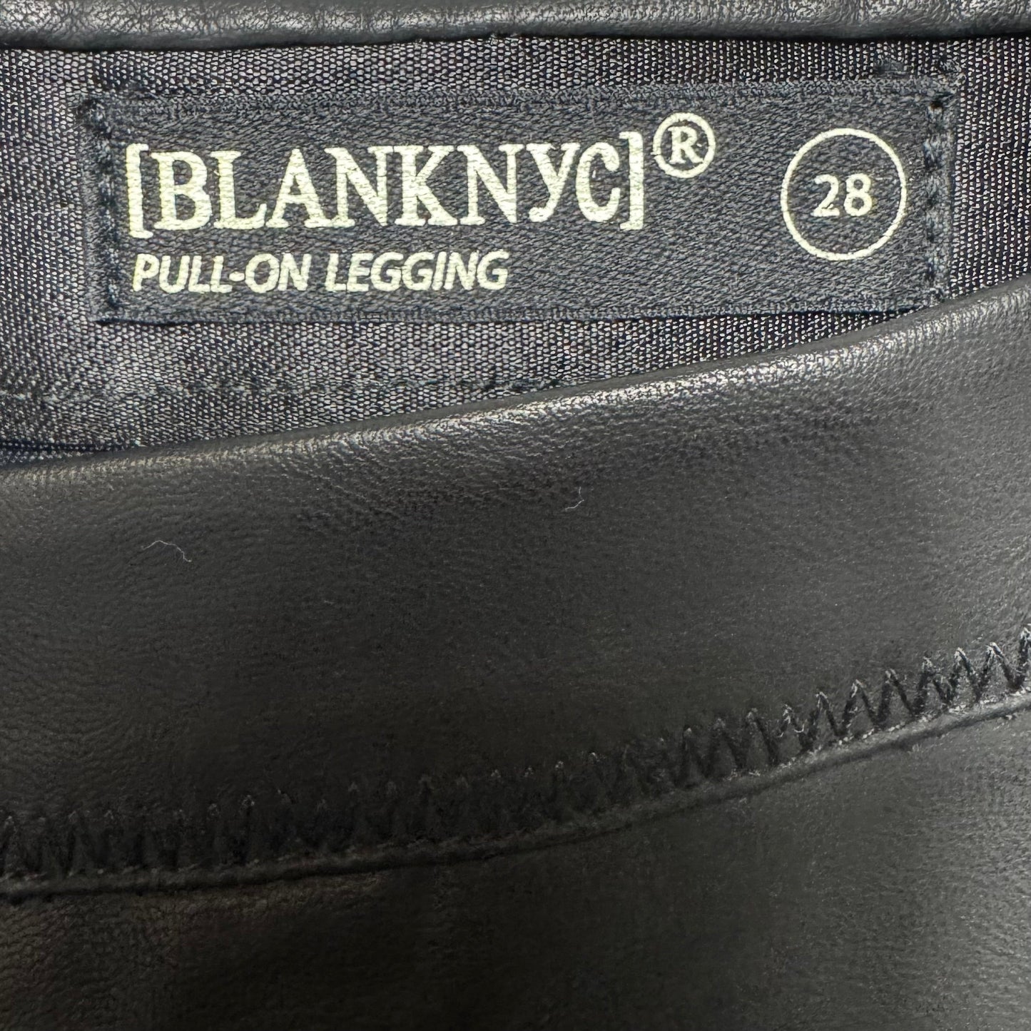Vegan Leather Pull-On Leggings By Blanknyc In Black, Size: 6/28