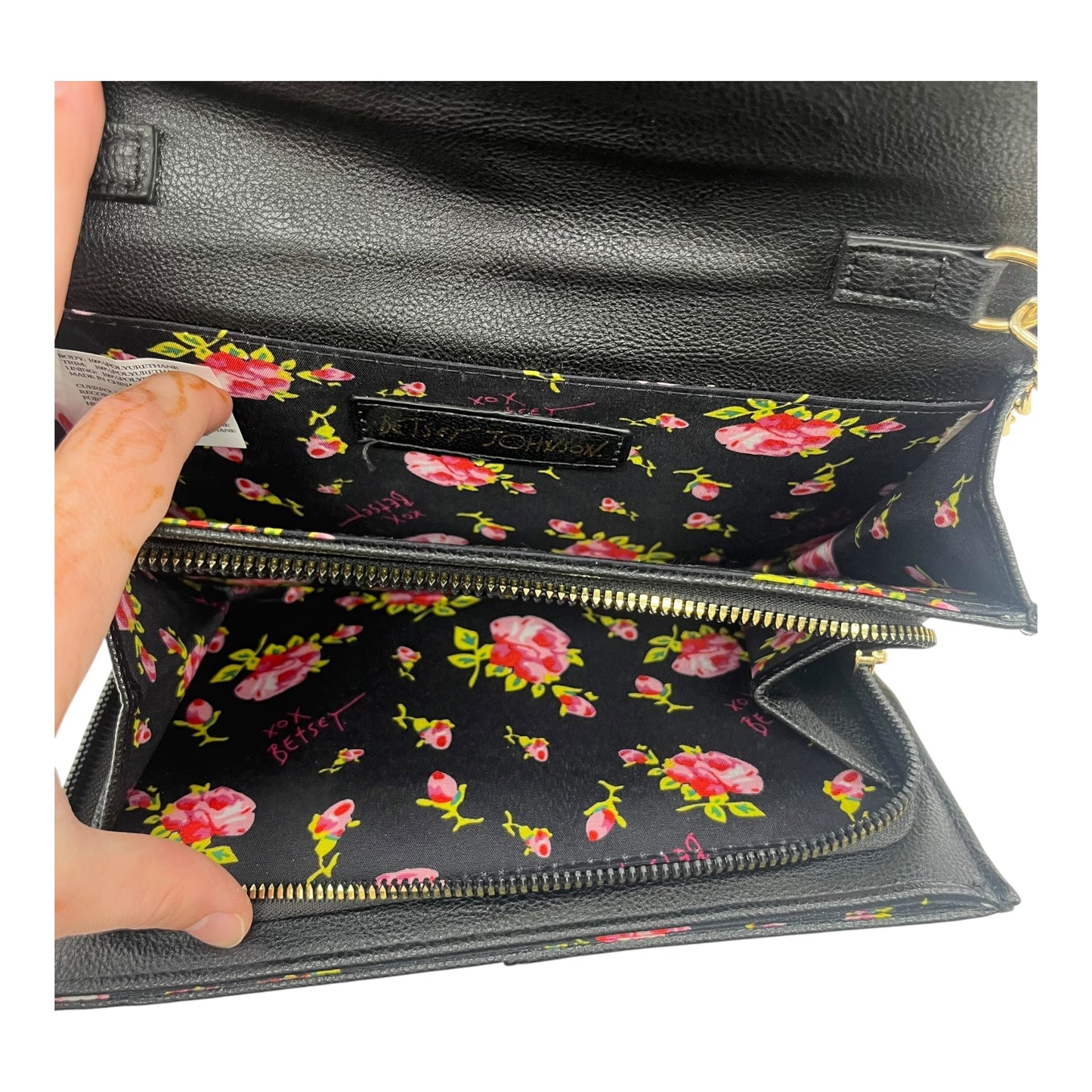 Crossbody By Betsey Johnson In Black, Size:Large
