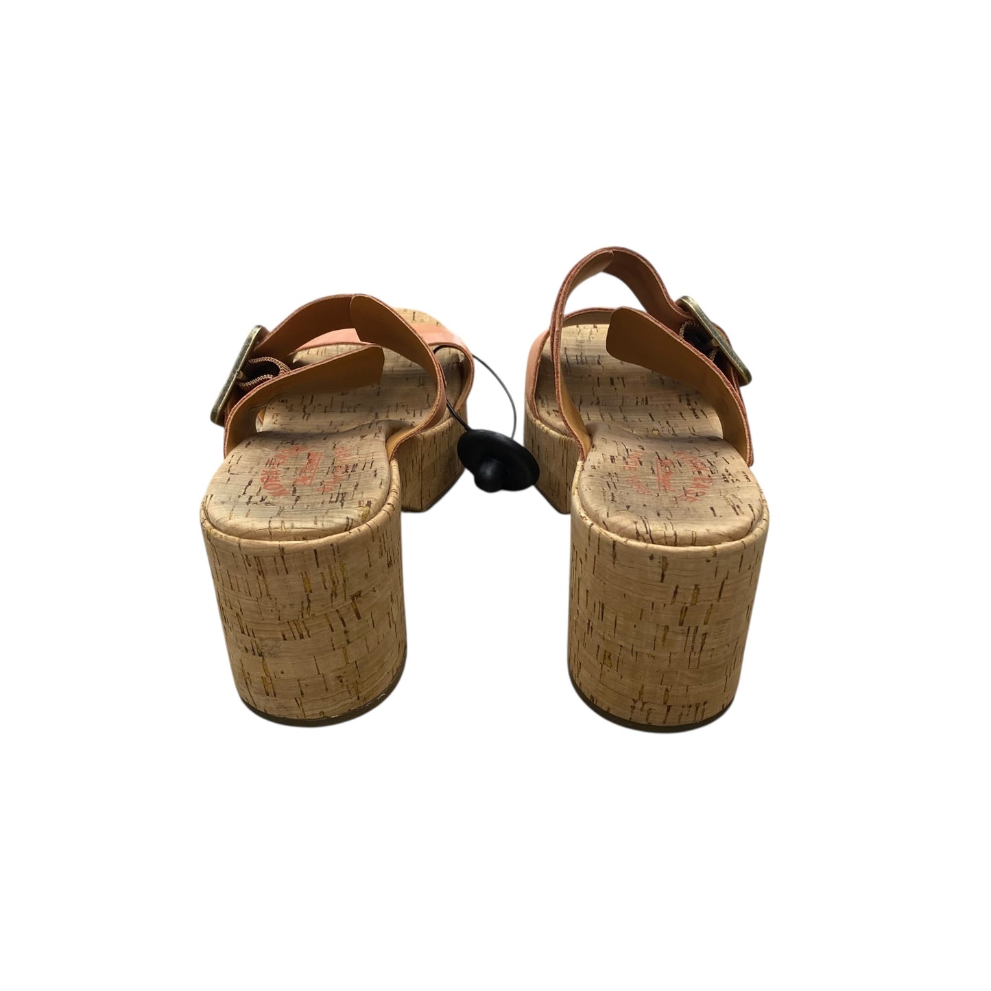 Sandals Heels Block By Kork Ease In Pink, Size:9