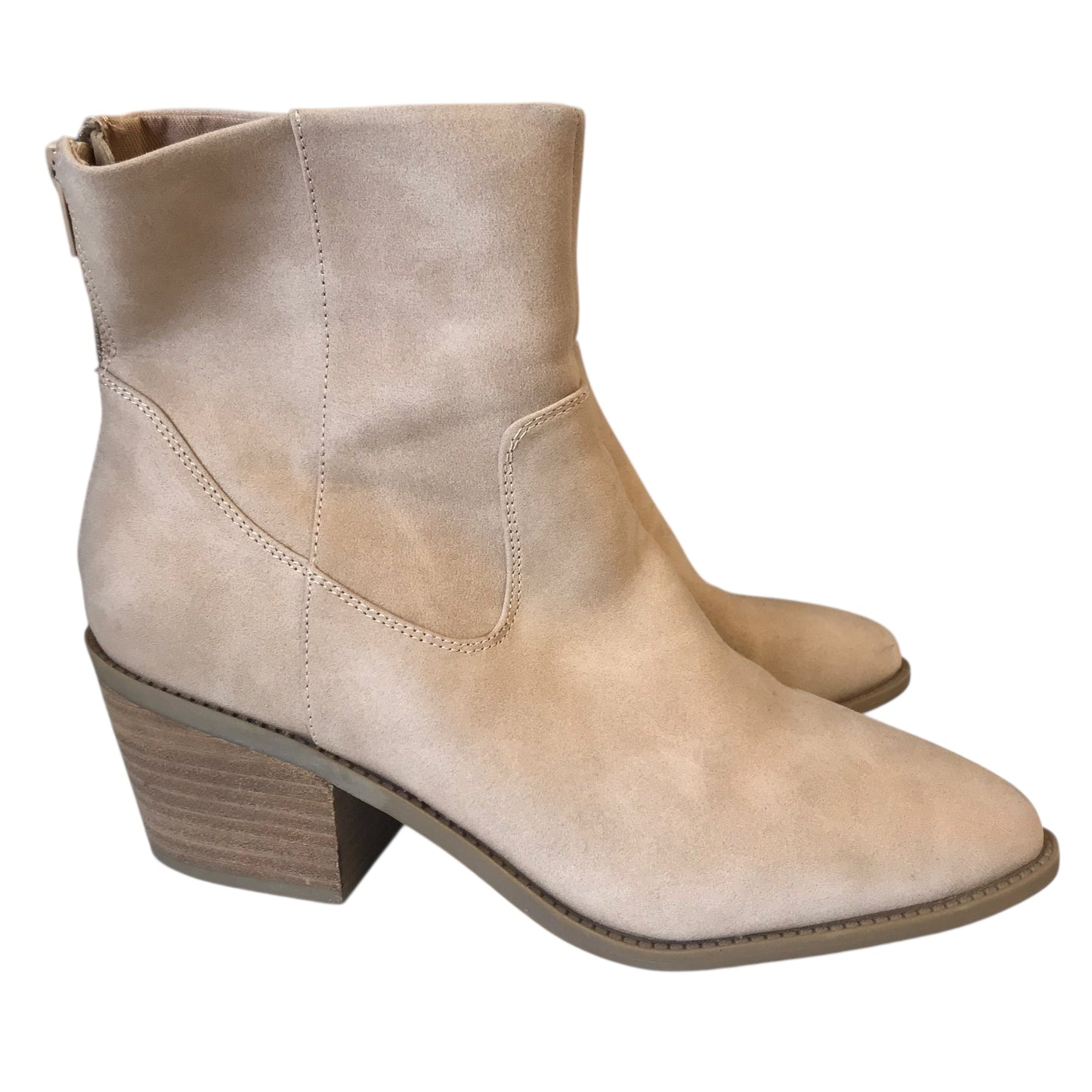 BOOTS ANKLE HEELS by DOLCE VITA in BEIGE, Size:8