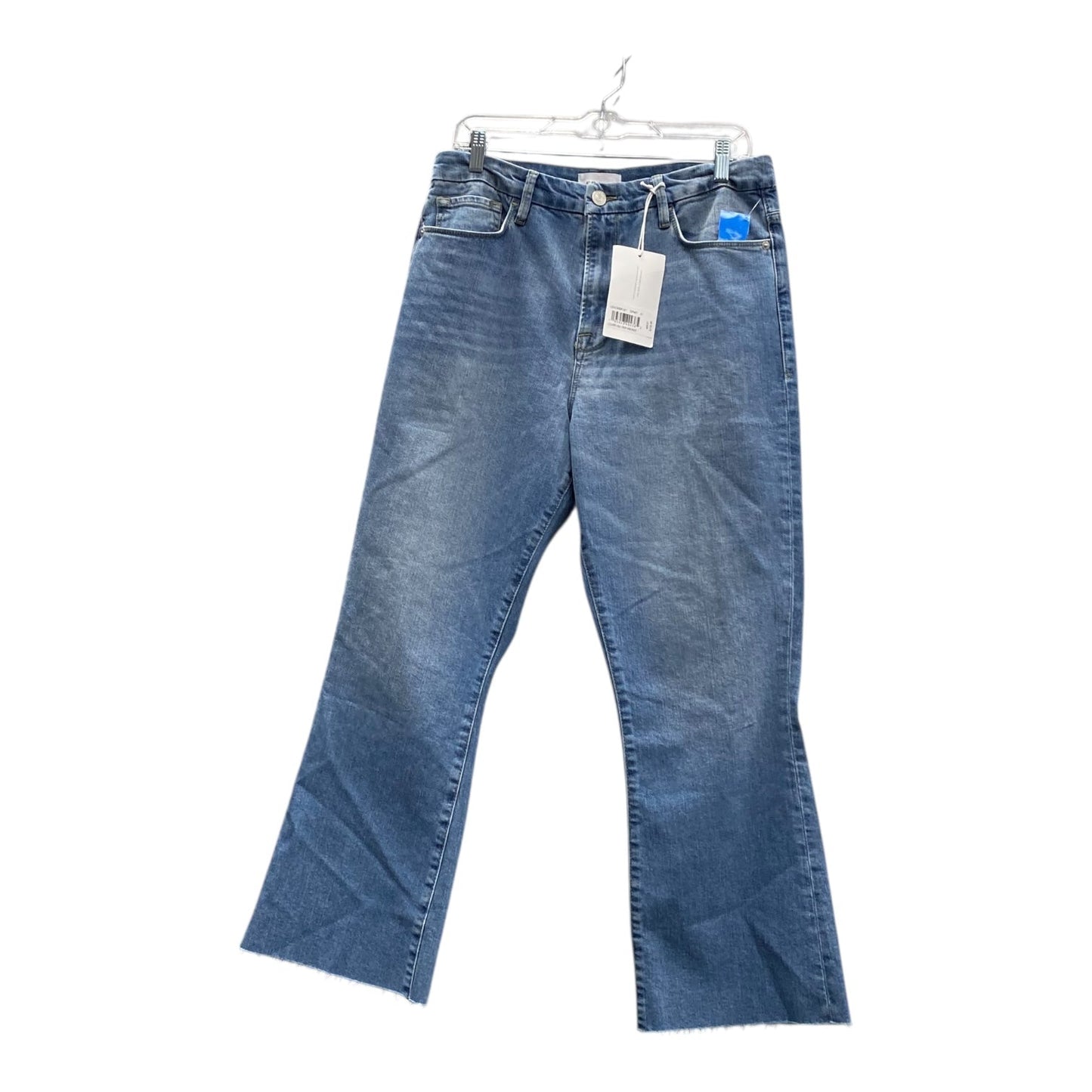 Jeans Boot Cut By Frame In Blue Denim, Size:12