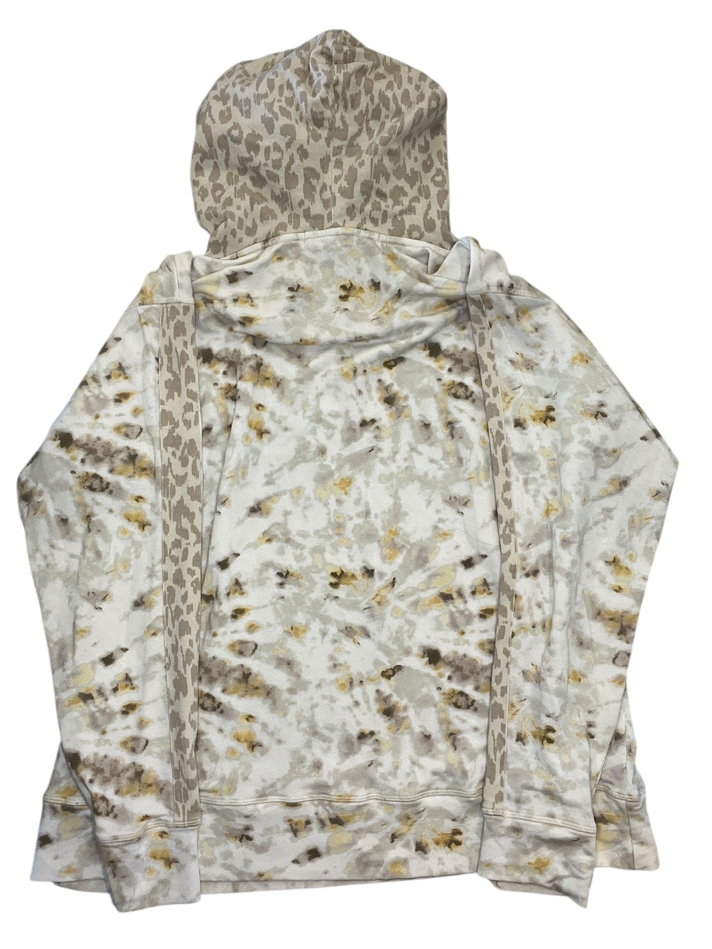 Sweatshirt Hoodie By Johnny Was In Tan, Size:M