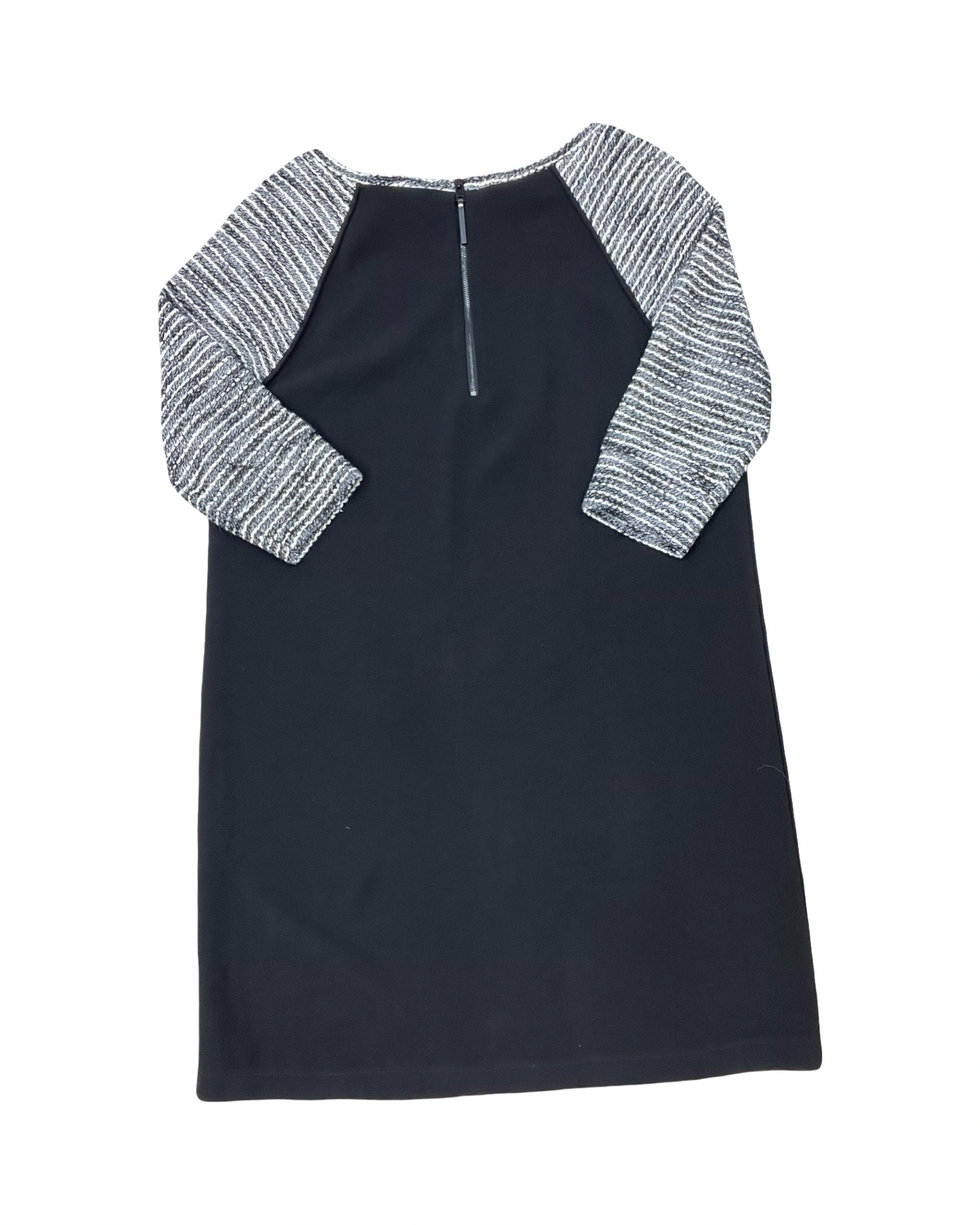 Dress Casual Midi By Loft In Black & White, Size:L