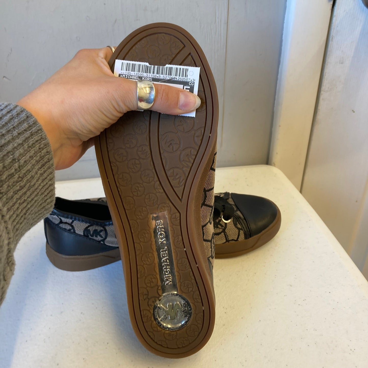 Shoes Designer By Michael Kors In Brown, Size:6.5