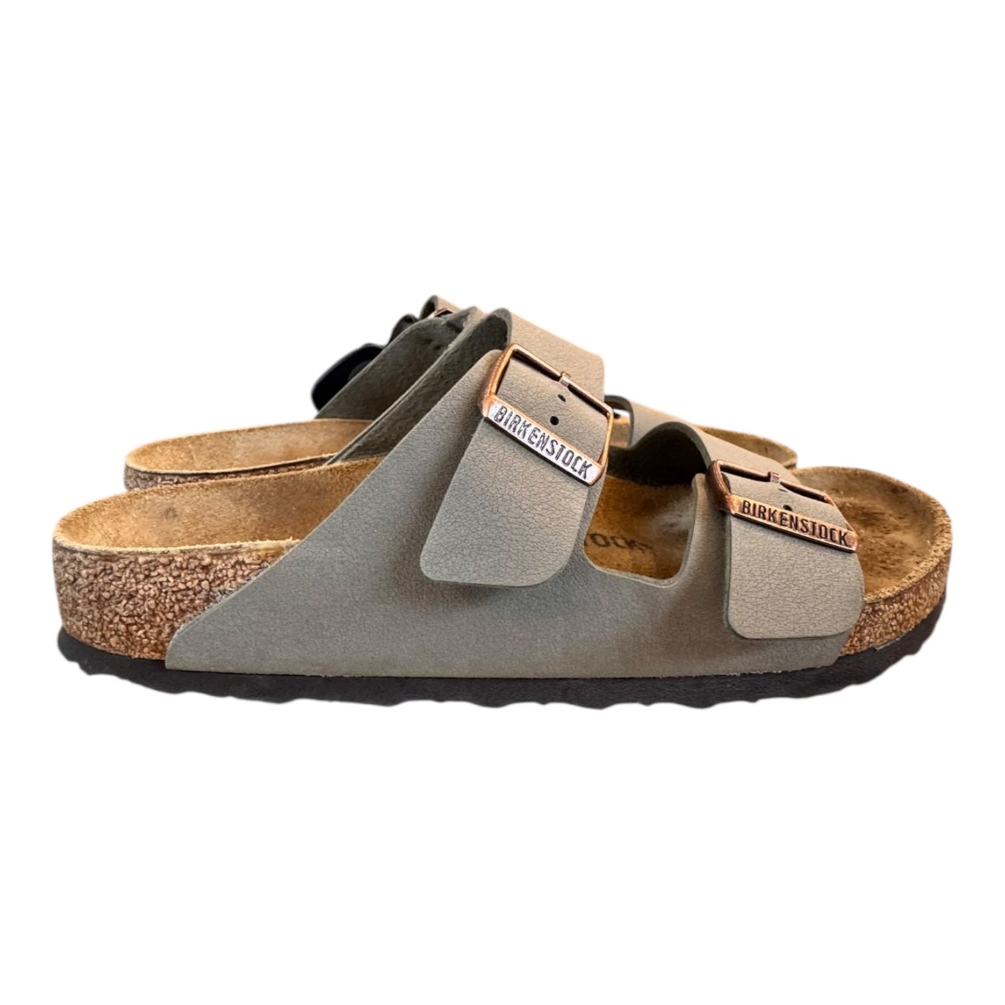 Sandals Flats By Birkenstock In Green, Size:9