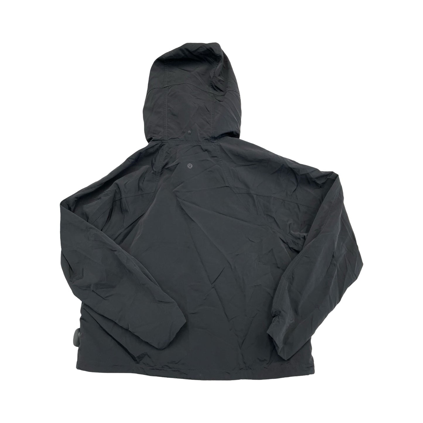 Athletic Jacket By Lululemon In Black, Size:12