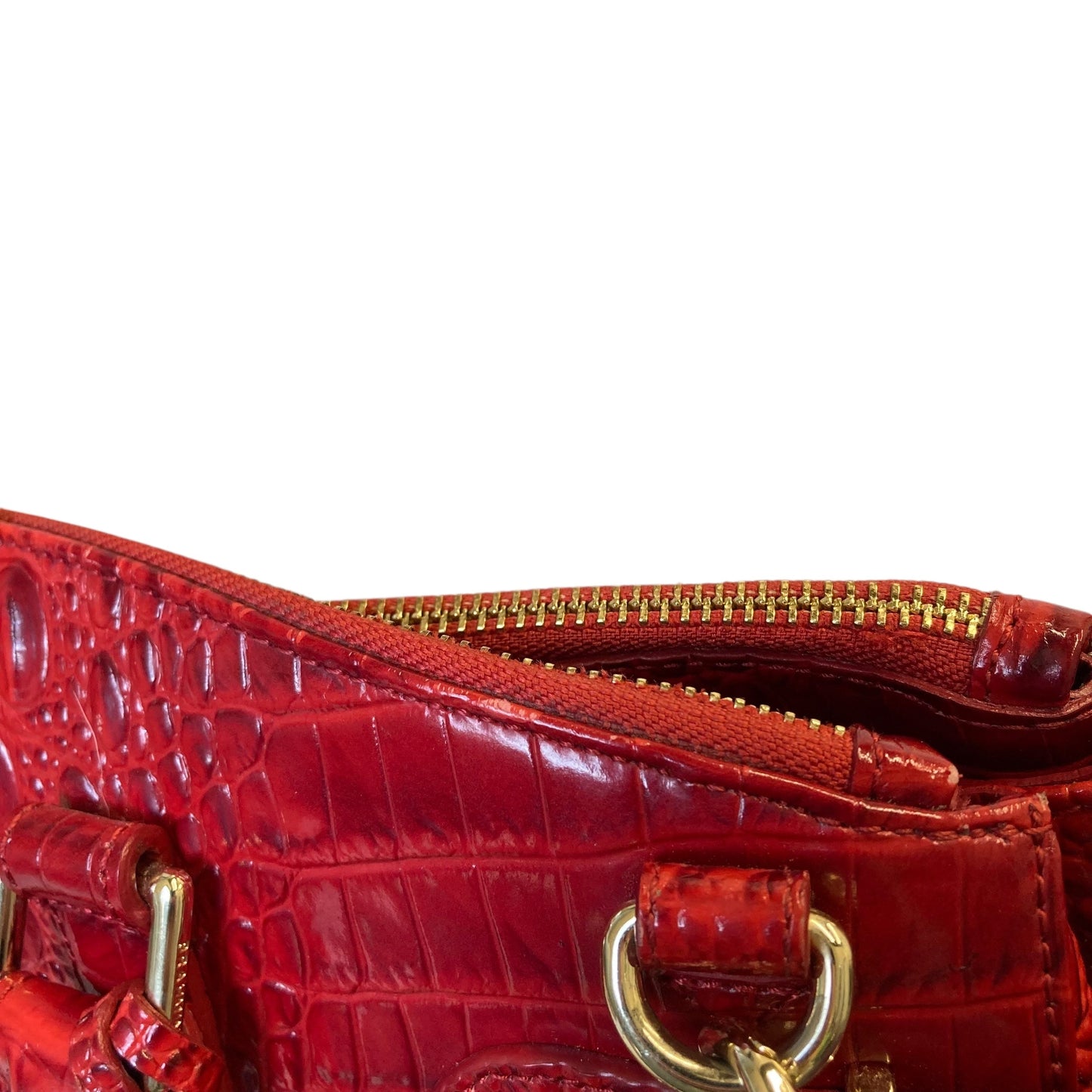 Handbag Designer By Brahmin In Red, Size:Large