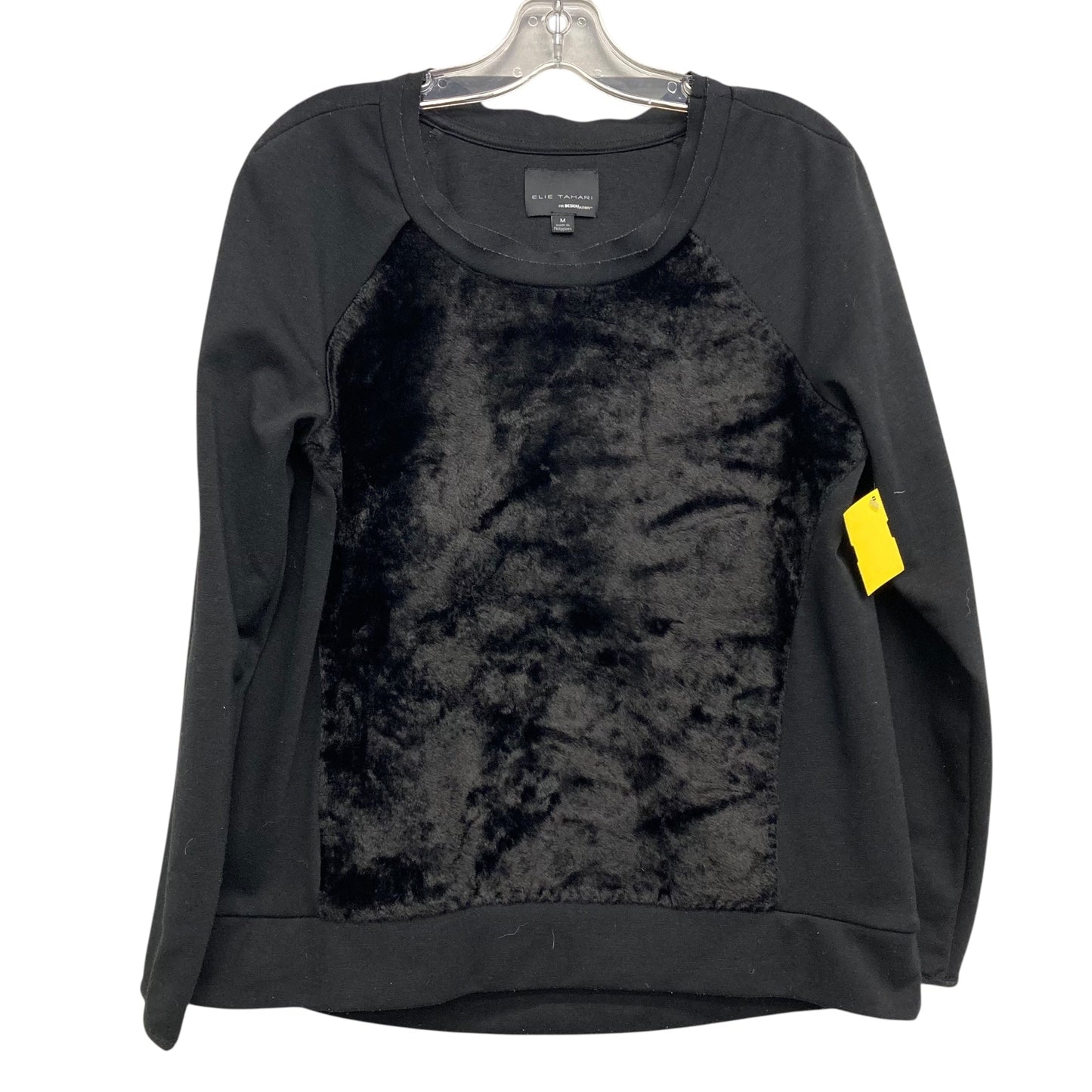 Top Ls By Elie Tahari In Black, Size:M