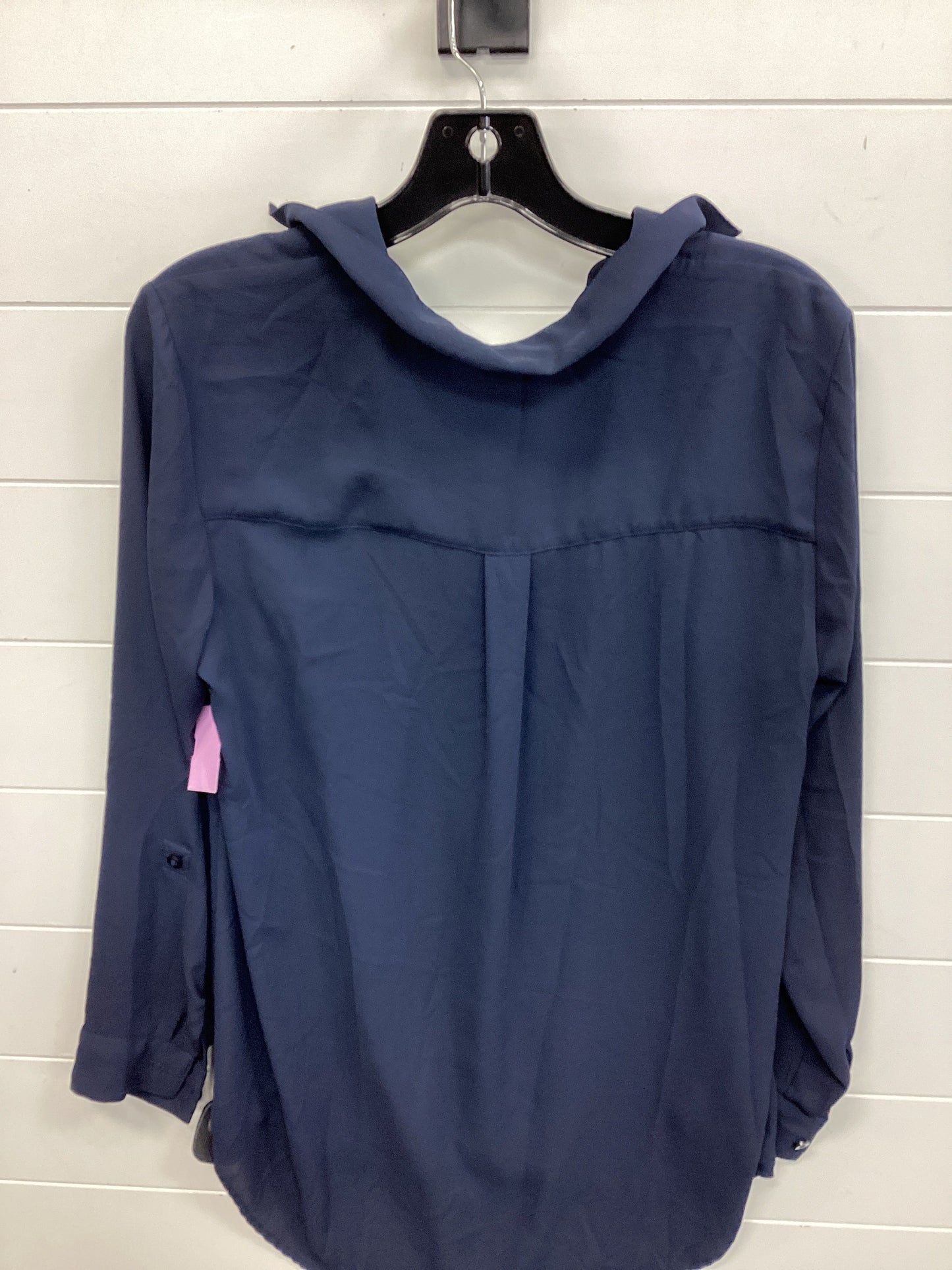 Blouse Ls By Christopher And Banks In Navy, Size:S