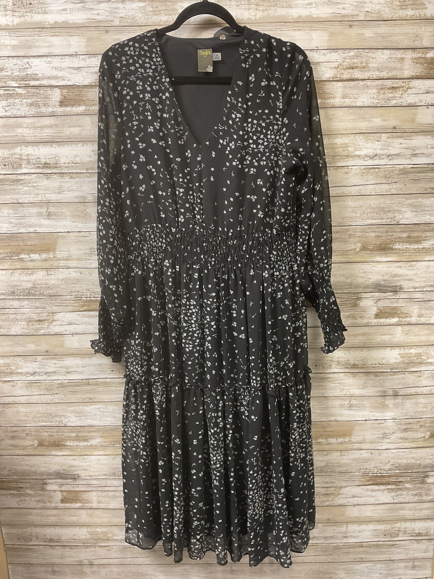 Dress Casual Maxi By Taylor In Black, Size:16