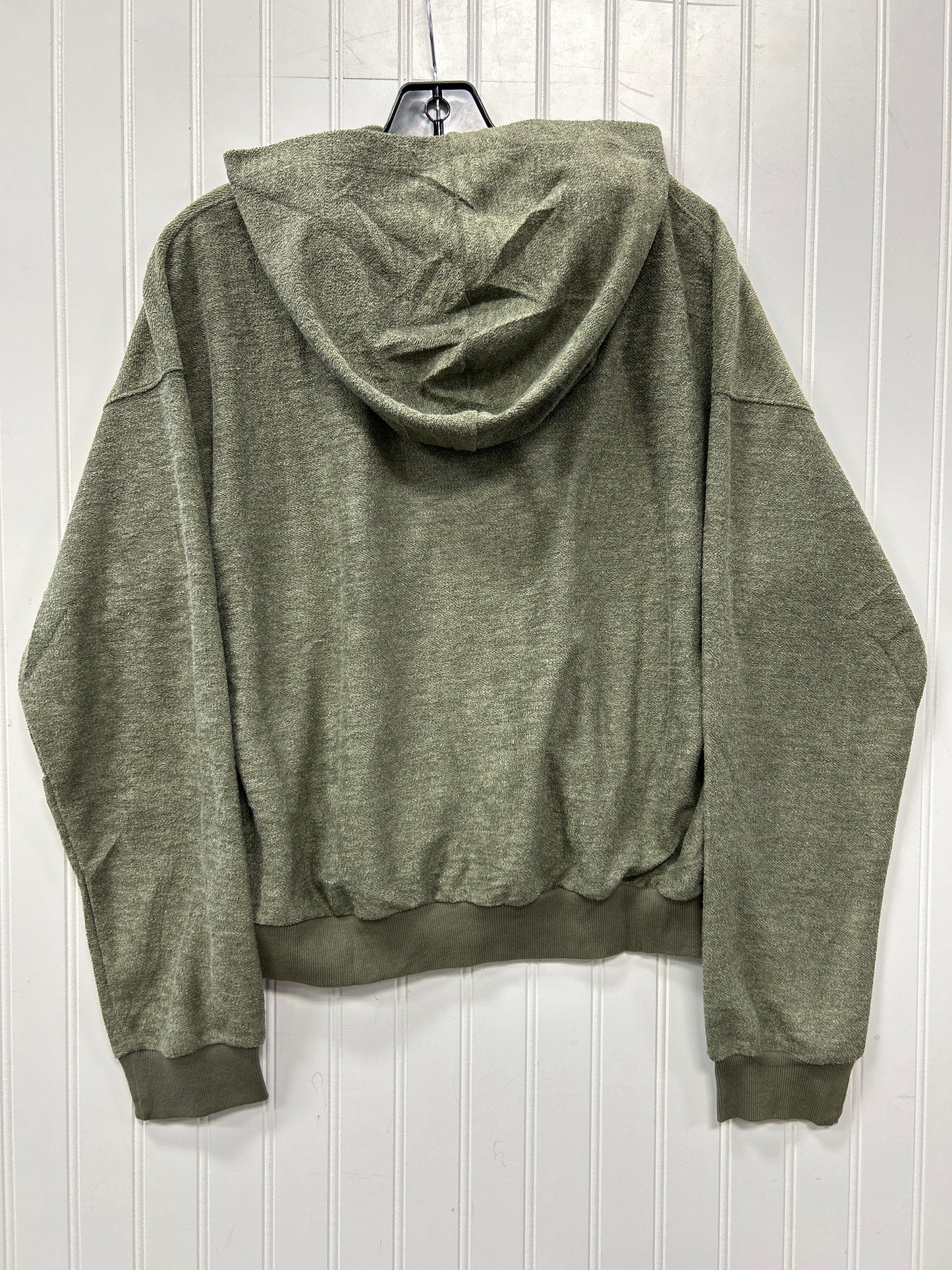 Sweatshirt Hoodie By Hem & Thread In Cream & Green, Size:L