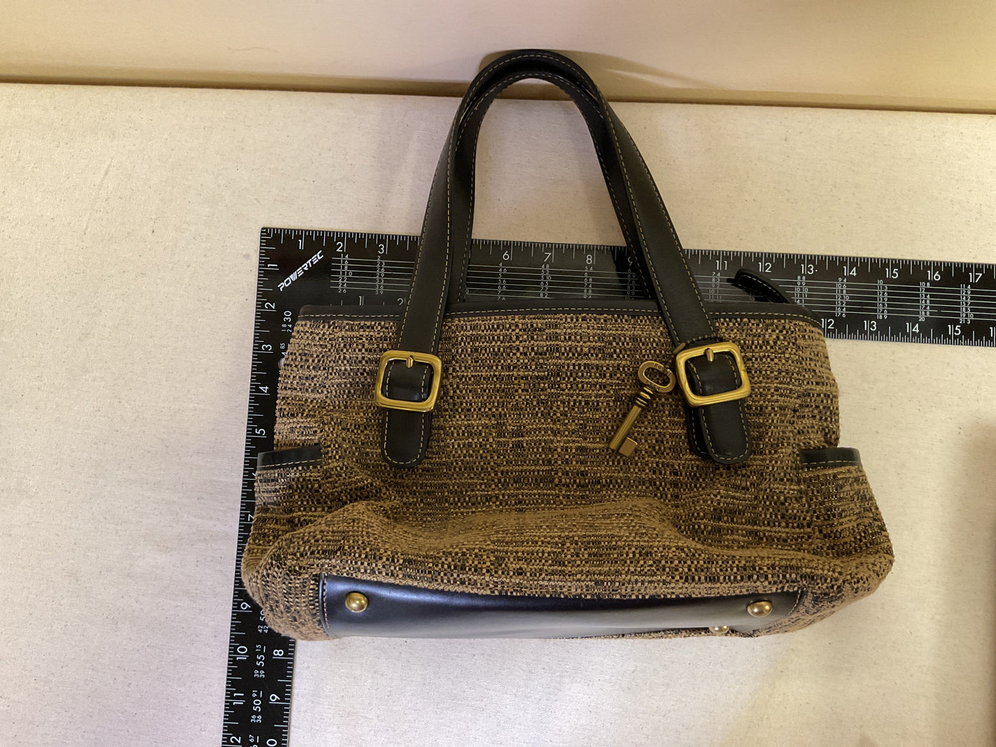 Handbag By Fossil In Brown, Size:Medium