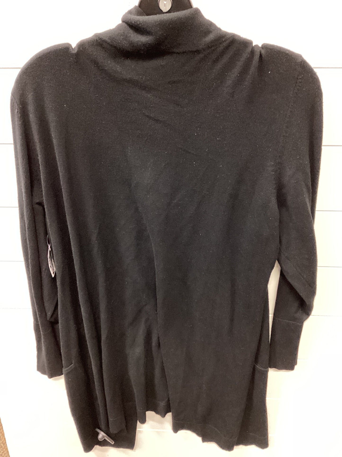 Cardigan By Jm Collections In Black, Size:Xl