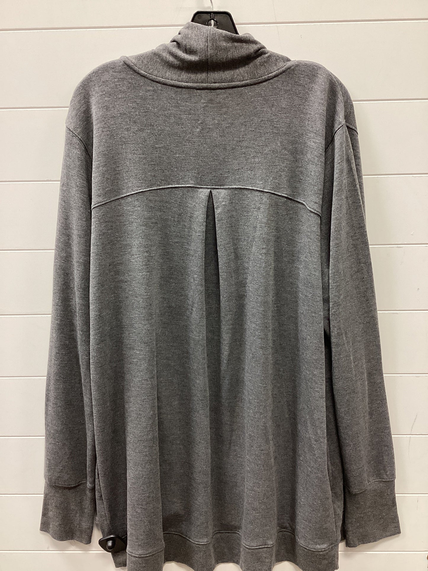 Cardigan By Tek Gear In Grey, Size:1X