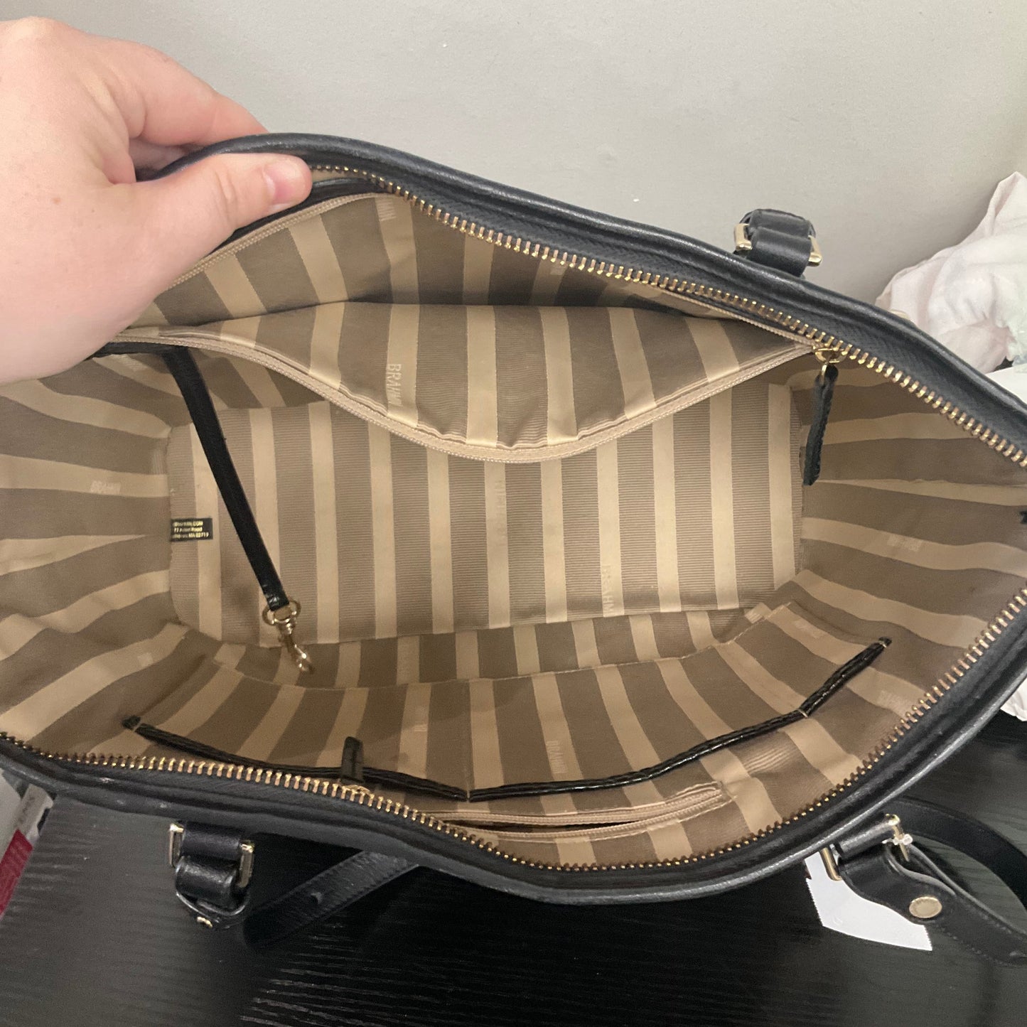 HANDBAG DESIGNER by BRAHMIN In BLACK, Size: MEDIUM