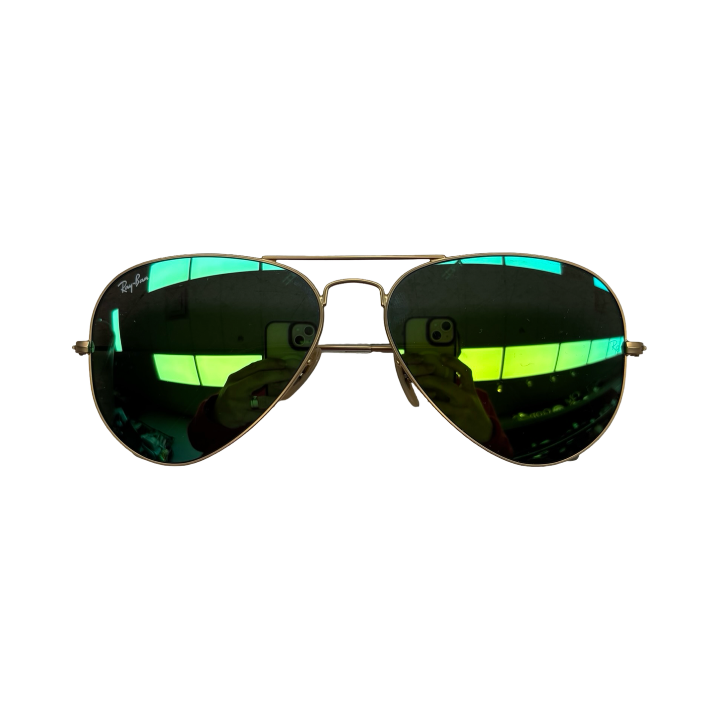 Sunglasses Designer By Ray Ban In Gold
