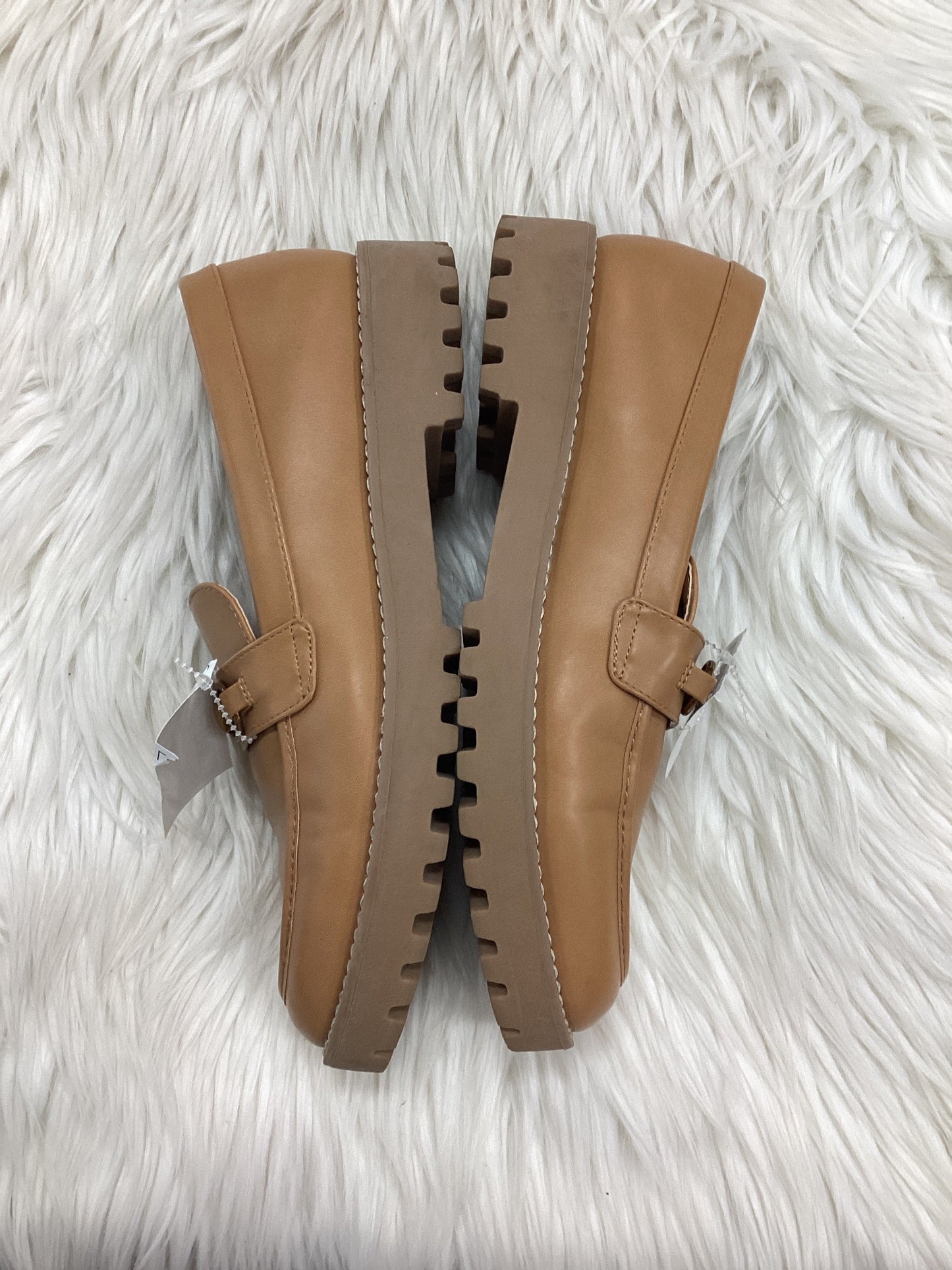 Shoes Flats By A New Day In Tan, Size:8.5