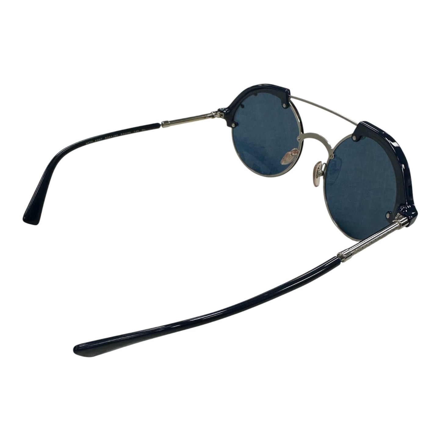 Sunglasses Luxury Designer By Versace In Blue, Size: