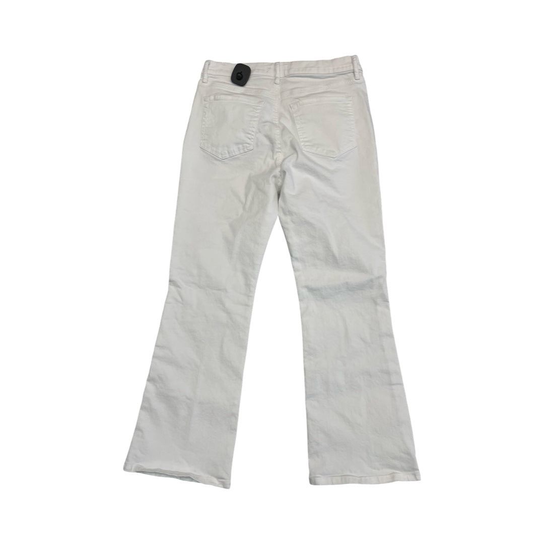 Jeans Straight By Loft In White, Size:8
