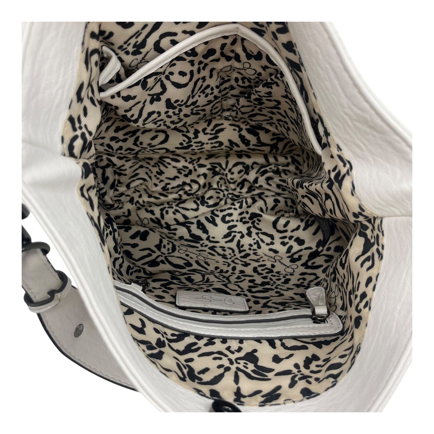 Handbag By Jessica Simpson In White, Size:Large