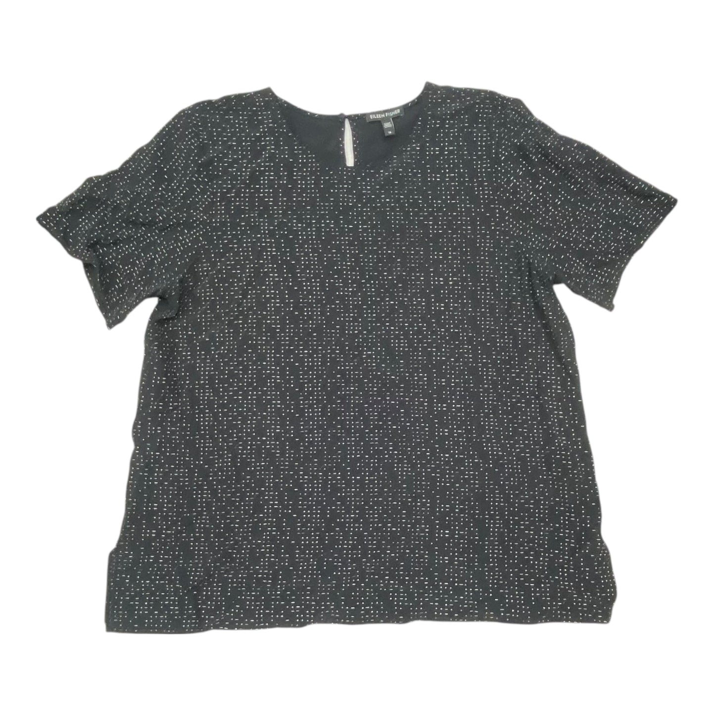 Top Ss Designer By Eileen Fisher In Black, Size:16