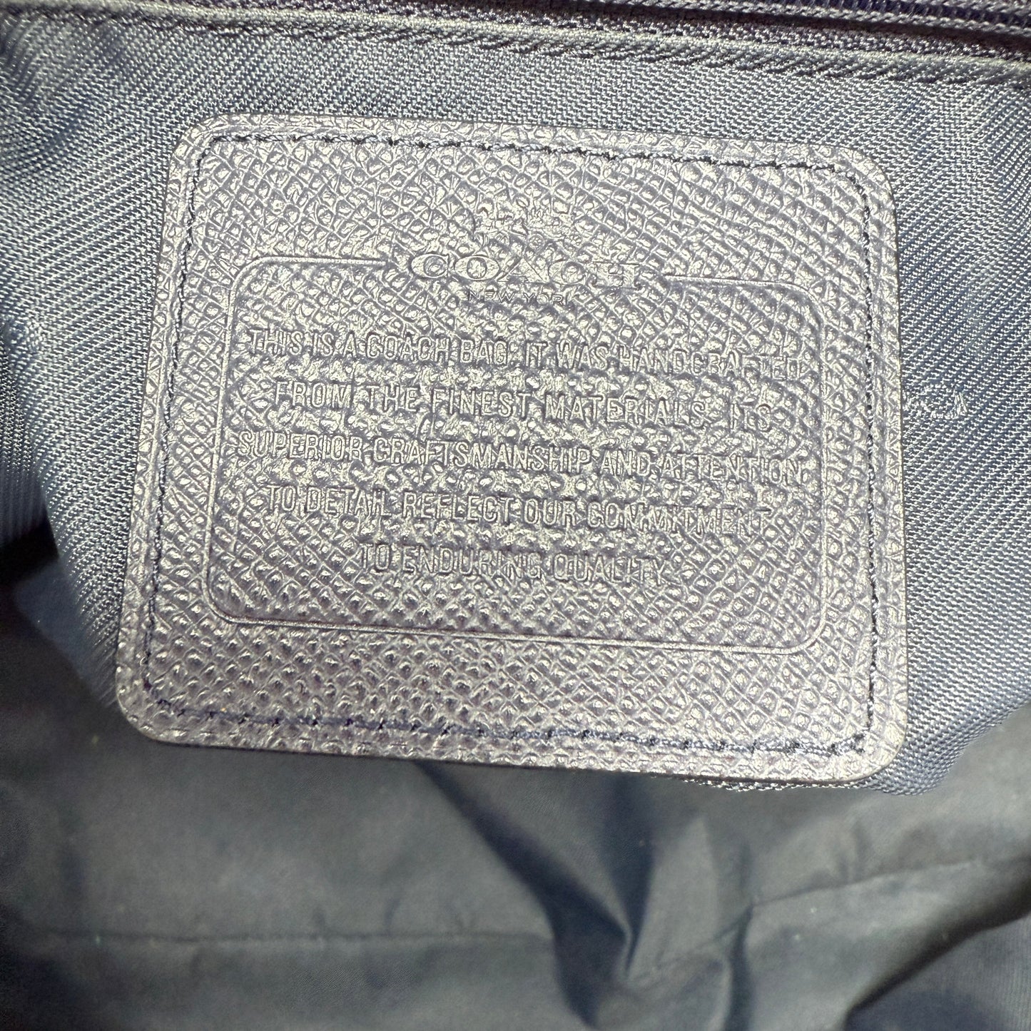 AS IS Prince Street Domed Satchel Designer By Coach, Size: Medium