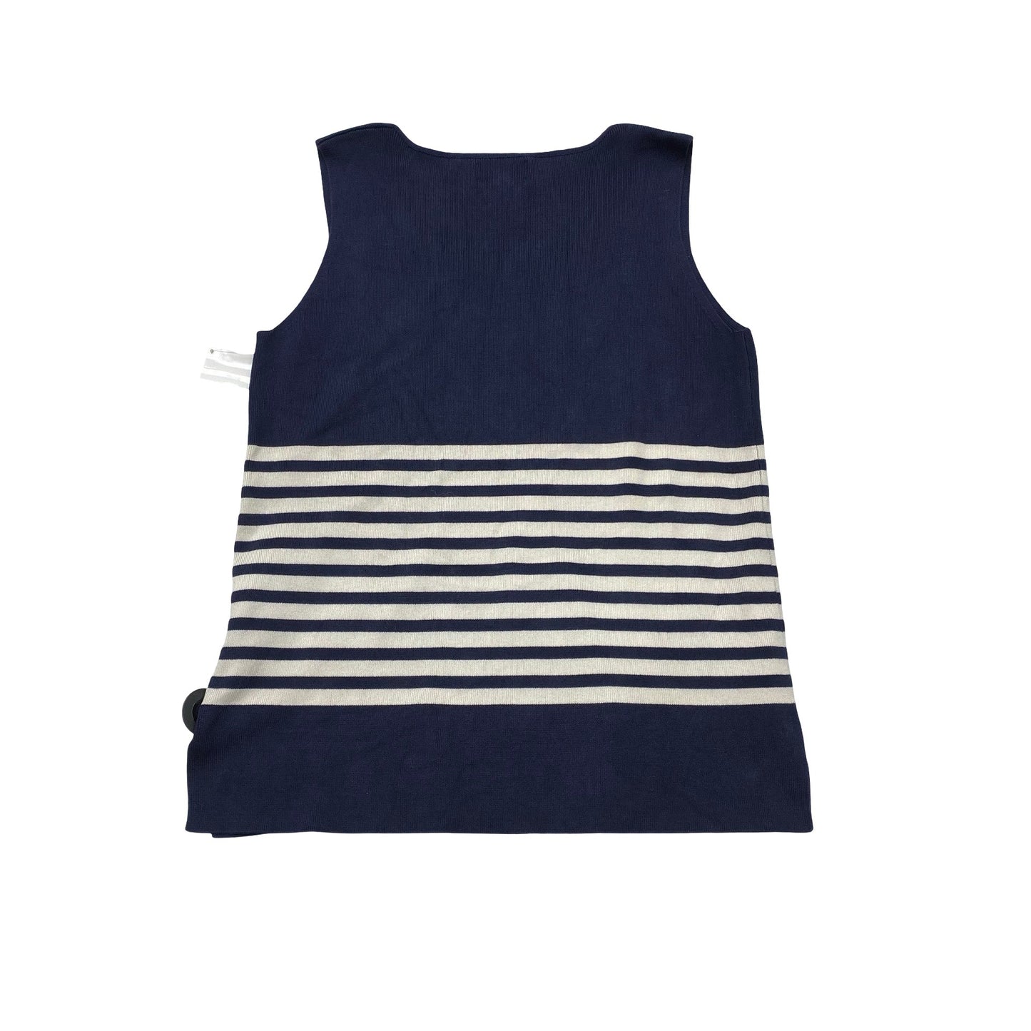 Top Sleeveless By Ralph Lauren In Blue & White, Size:Lp