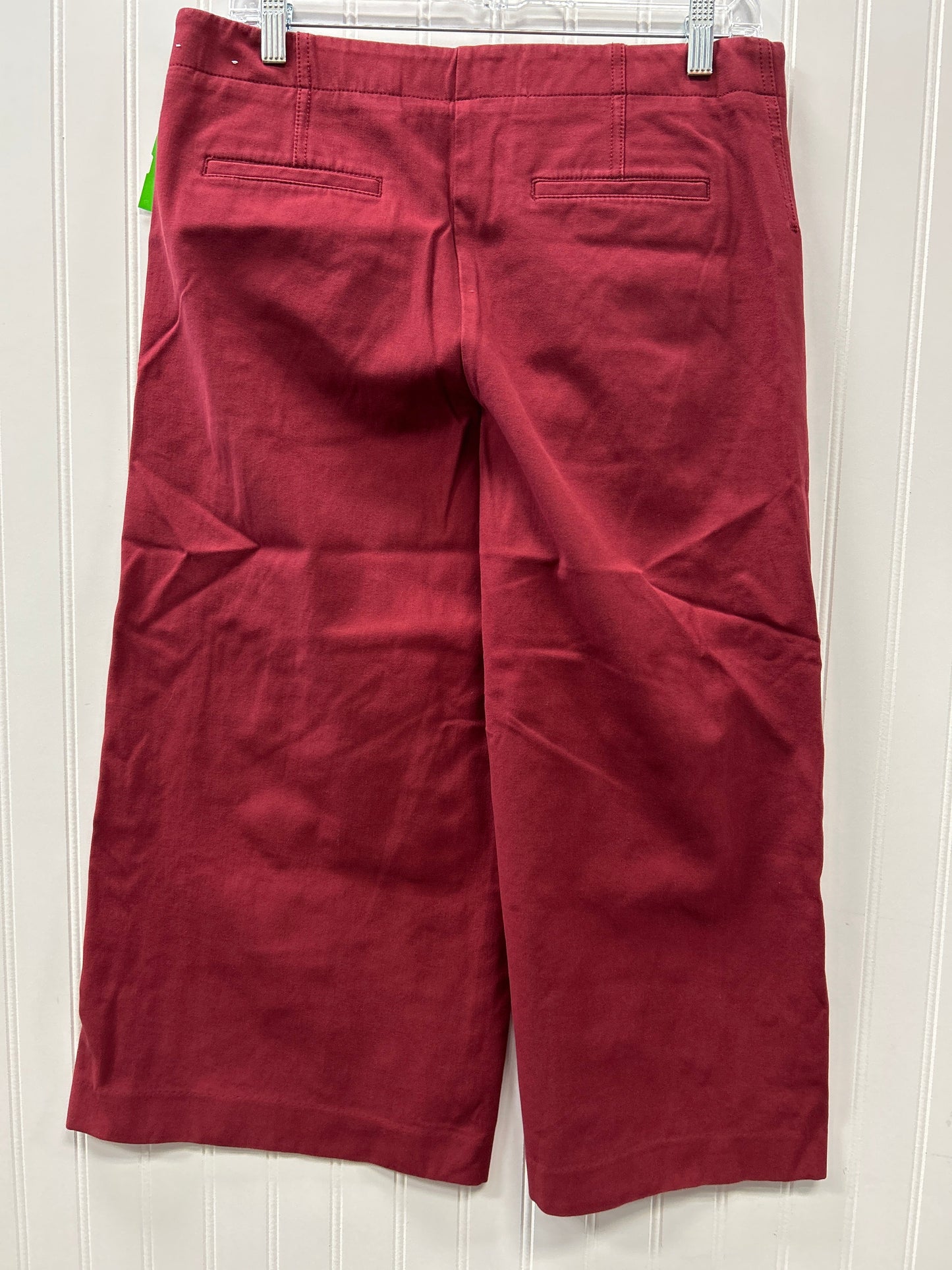Pants Cropped By Ann Taylor In Red, Size:10