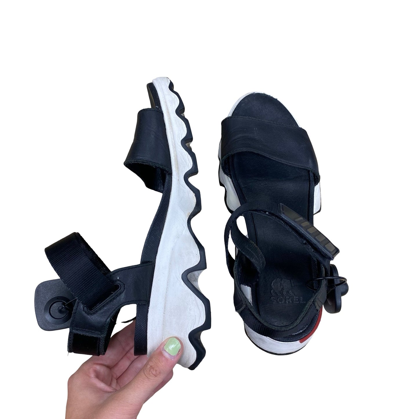 Sandals Designer By Sorel In Black, Size:6