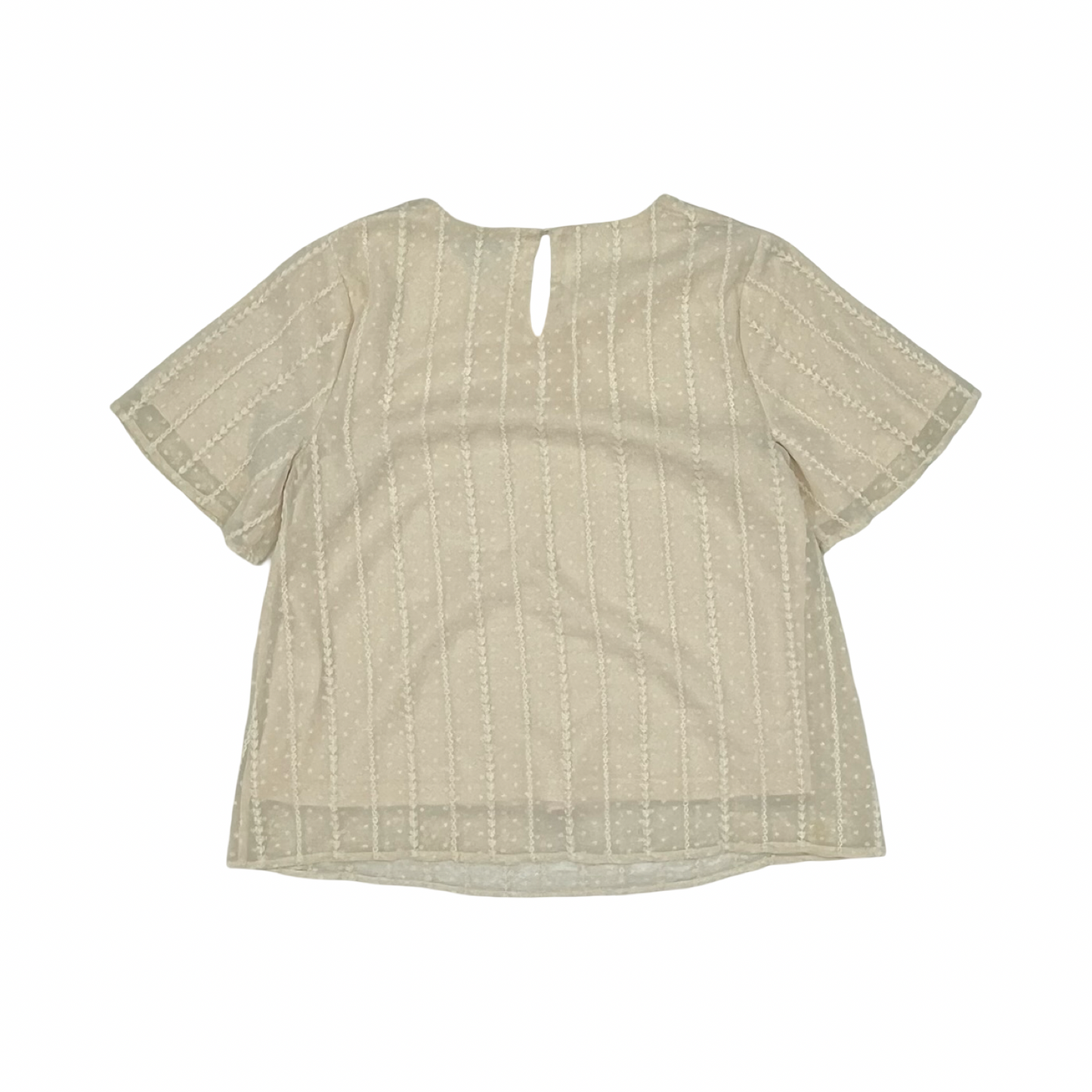 Blouse Ss By Polagram In Cream, Size:M
