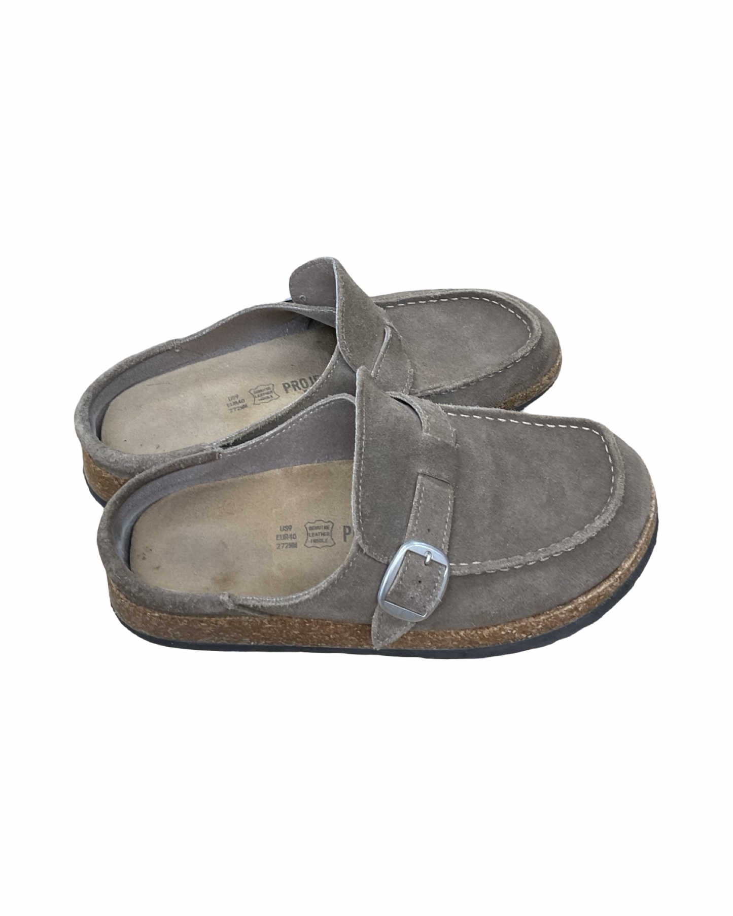 Shoes Flats By Clothes Mentor In Grey, Size:9