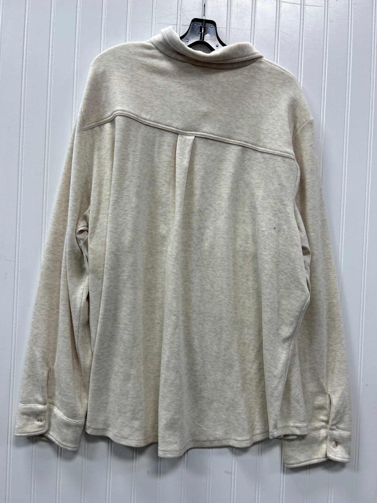 Jacket Fleece By Thread And Supply In Cream, Size:3X