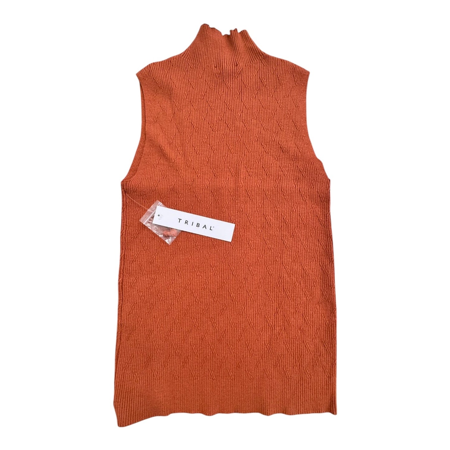 Sweater SleevelessBy Tribal In Brown, Size:M