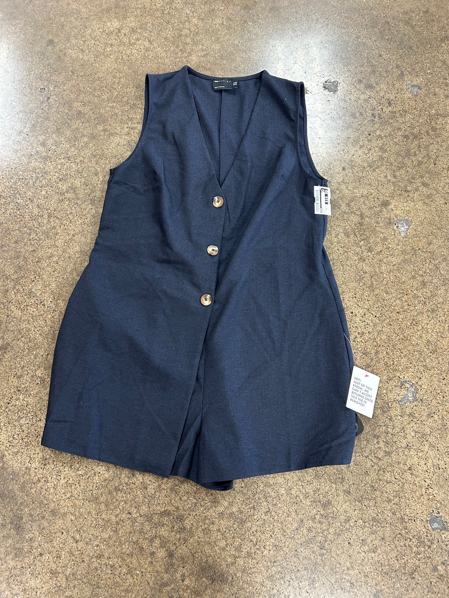 Romper By Asos In Navy, Size:10