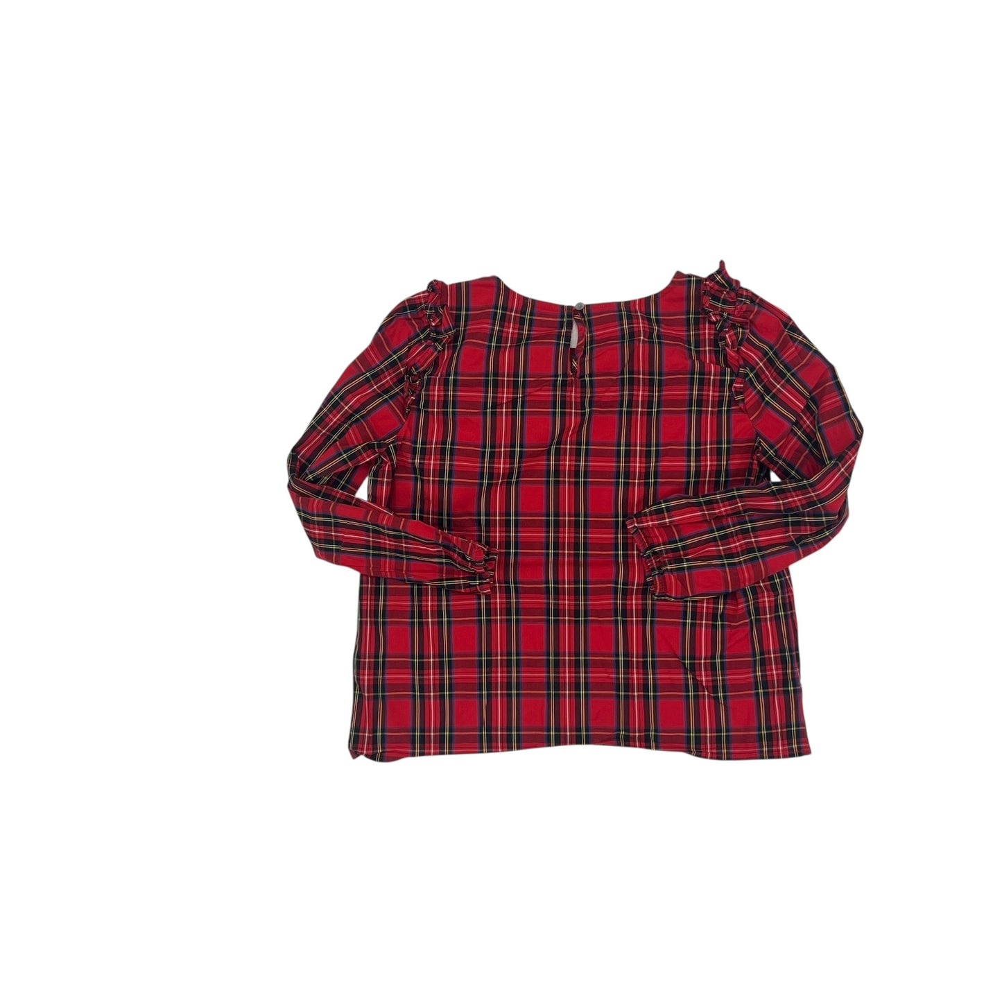 Blouse Ls By J. Crew In Red, Size:M