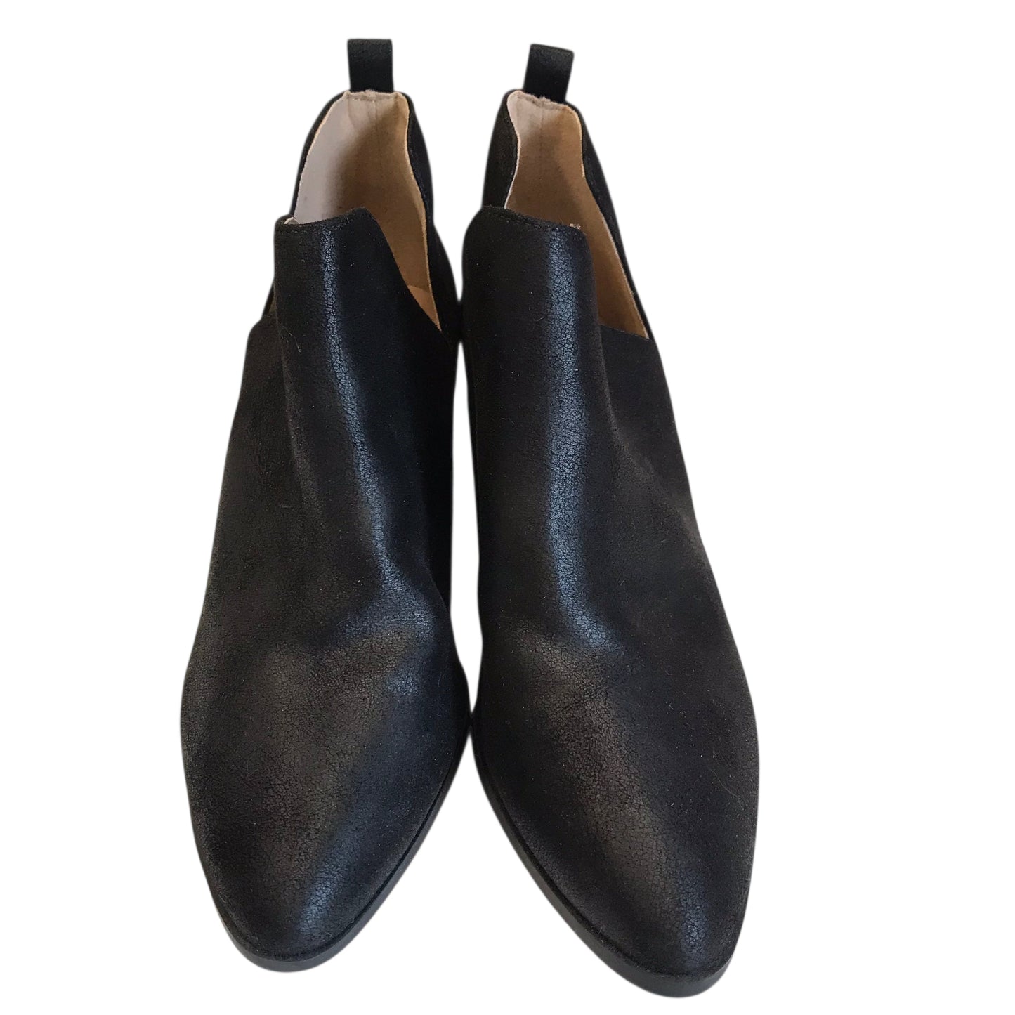 Boots Ankle Heels In Black, Size:7.5