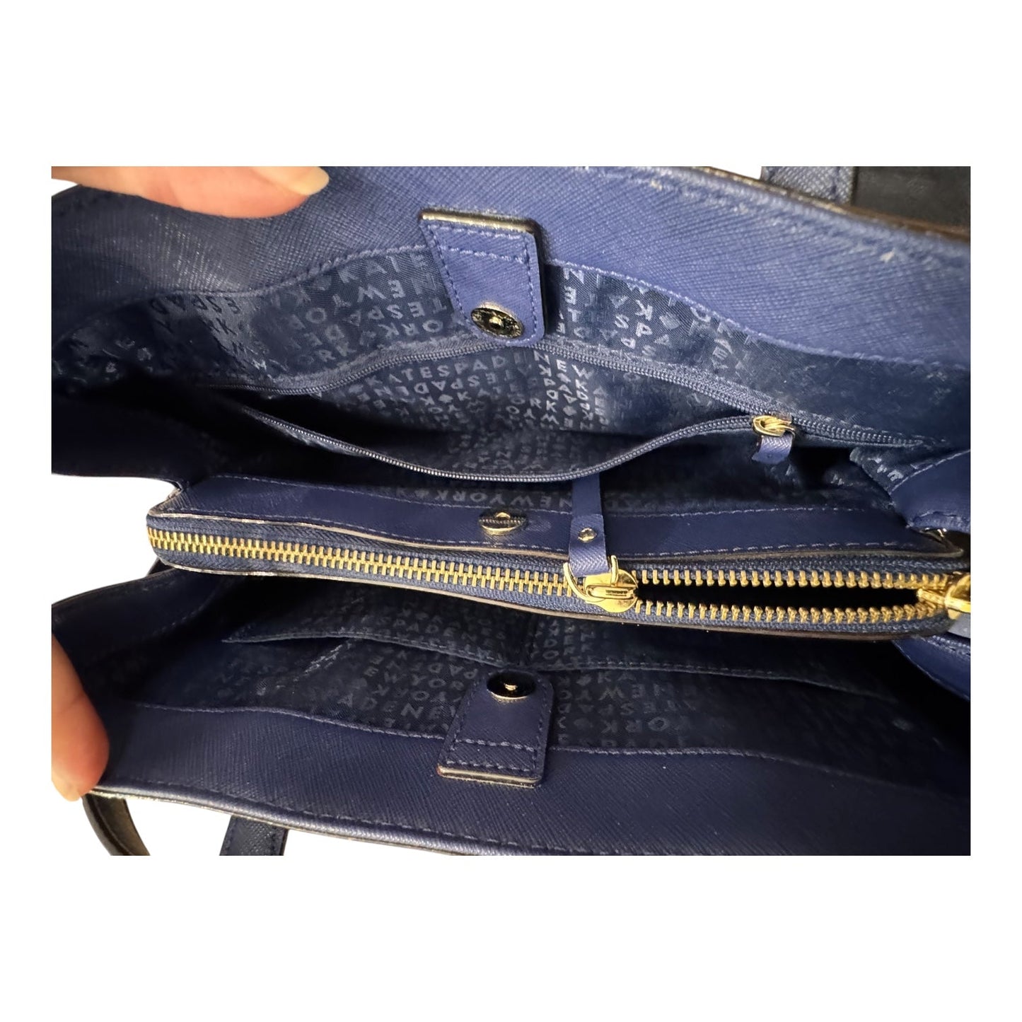 Handbag Designer By Kate Spade In Blue, Size:Medium