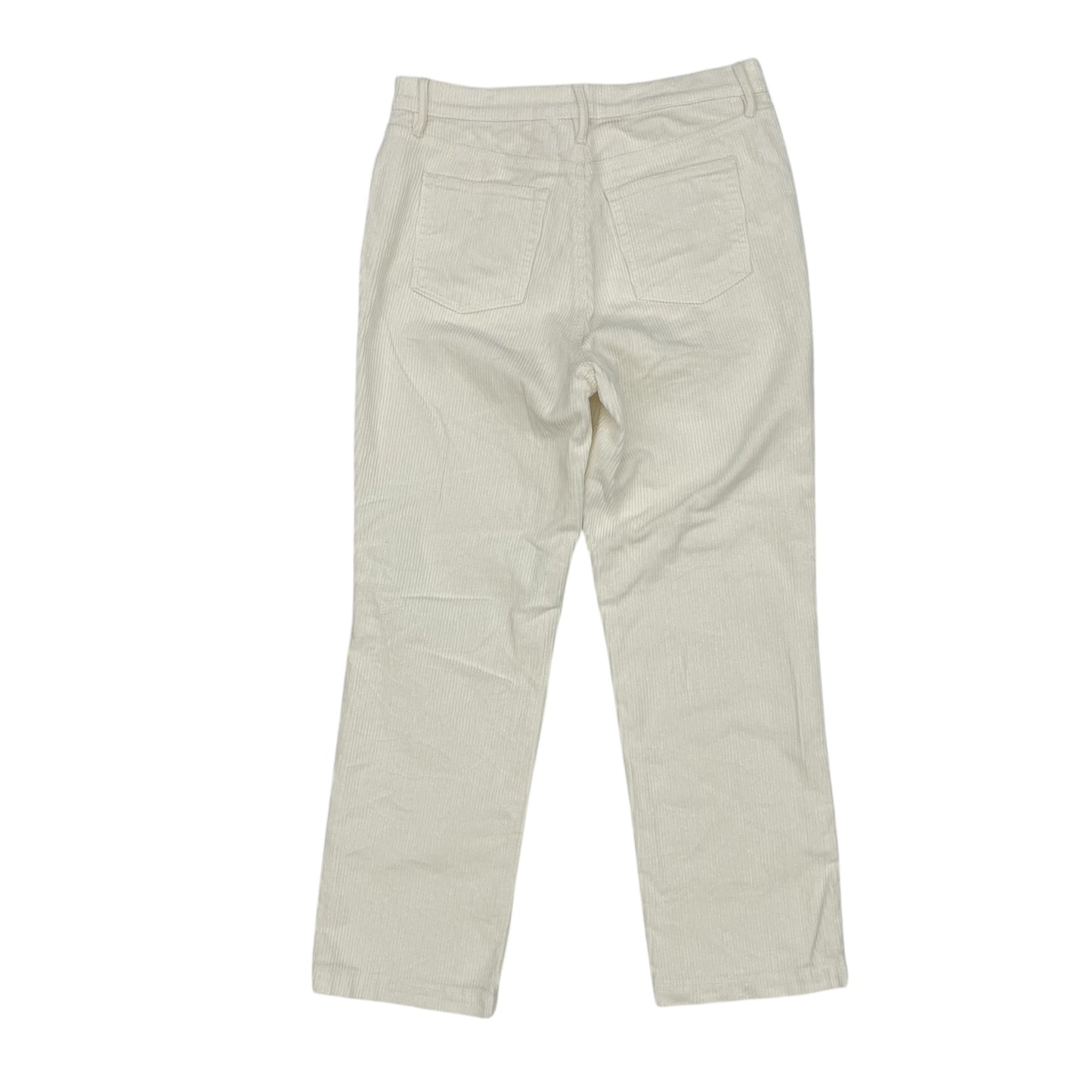 Pants Corduroy By Loft In Cream, Size:8